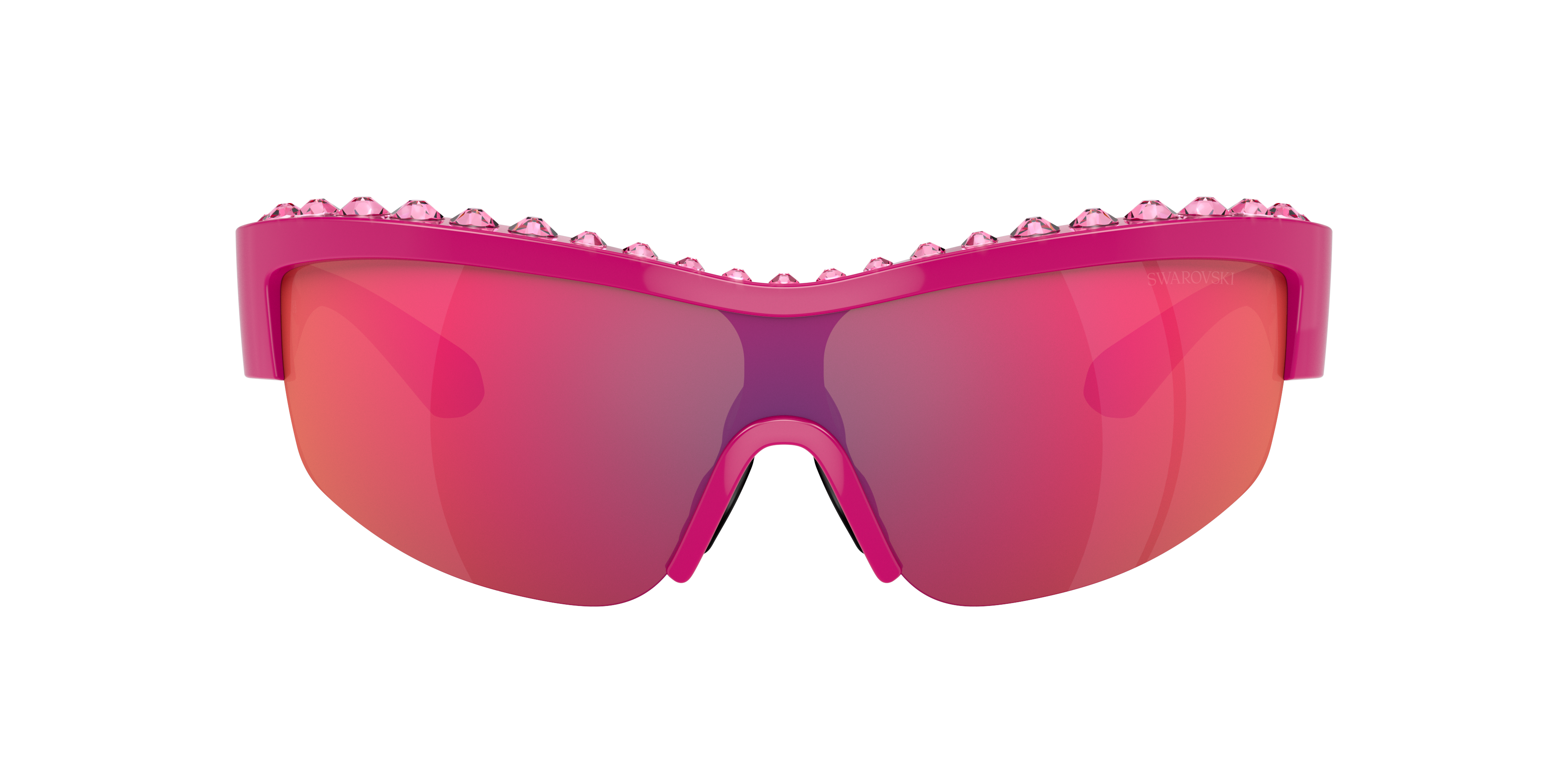 SWAROVSKI SK6014 Rose - Women Sunglasses, Brown Mirror Orange Lens