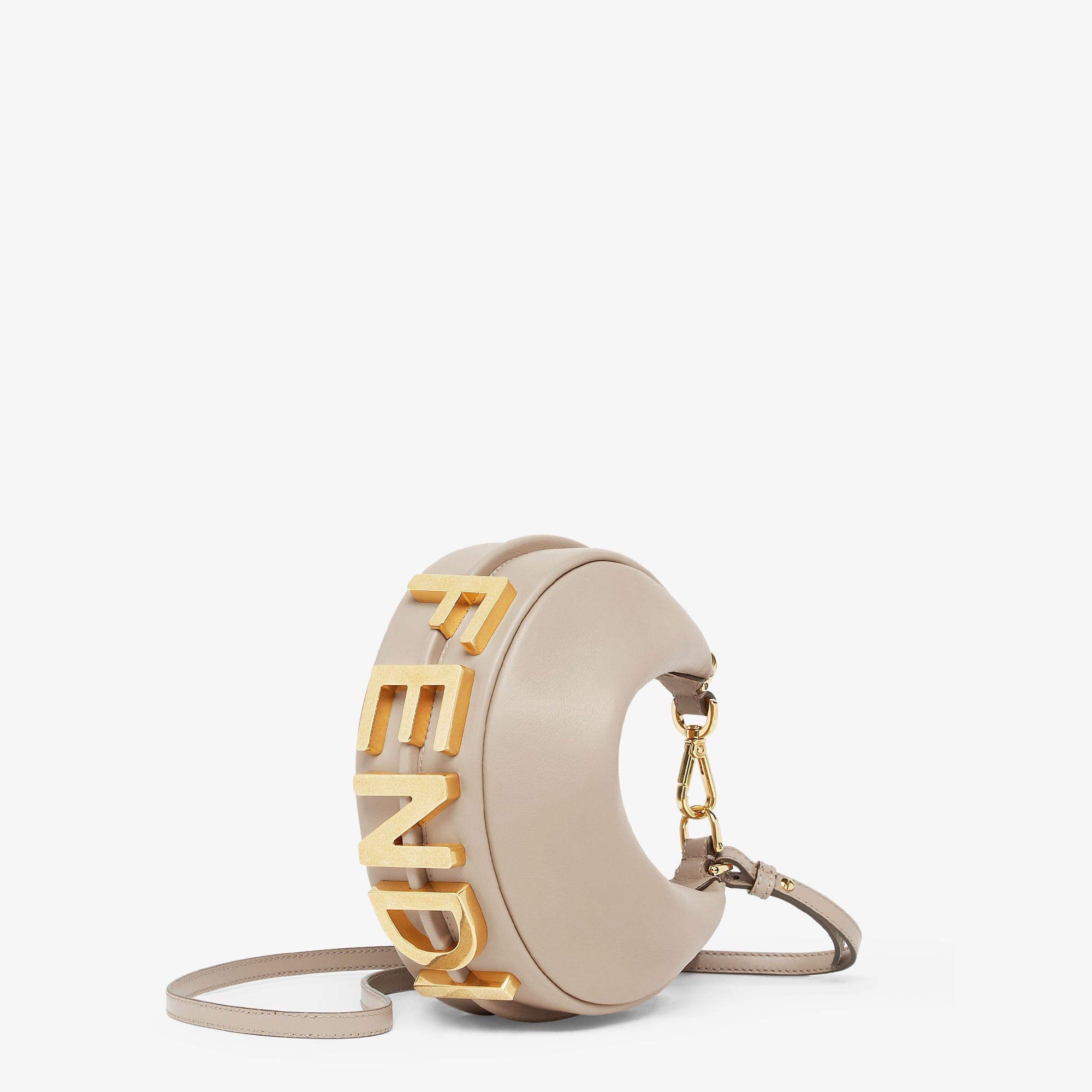 Fendigraphy Mini Dove-gray leather mini-bag