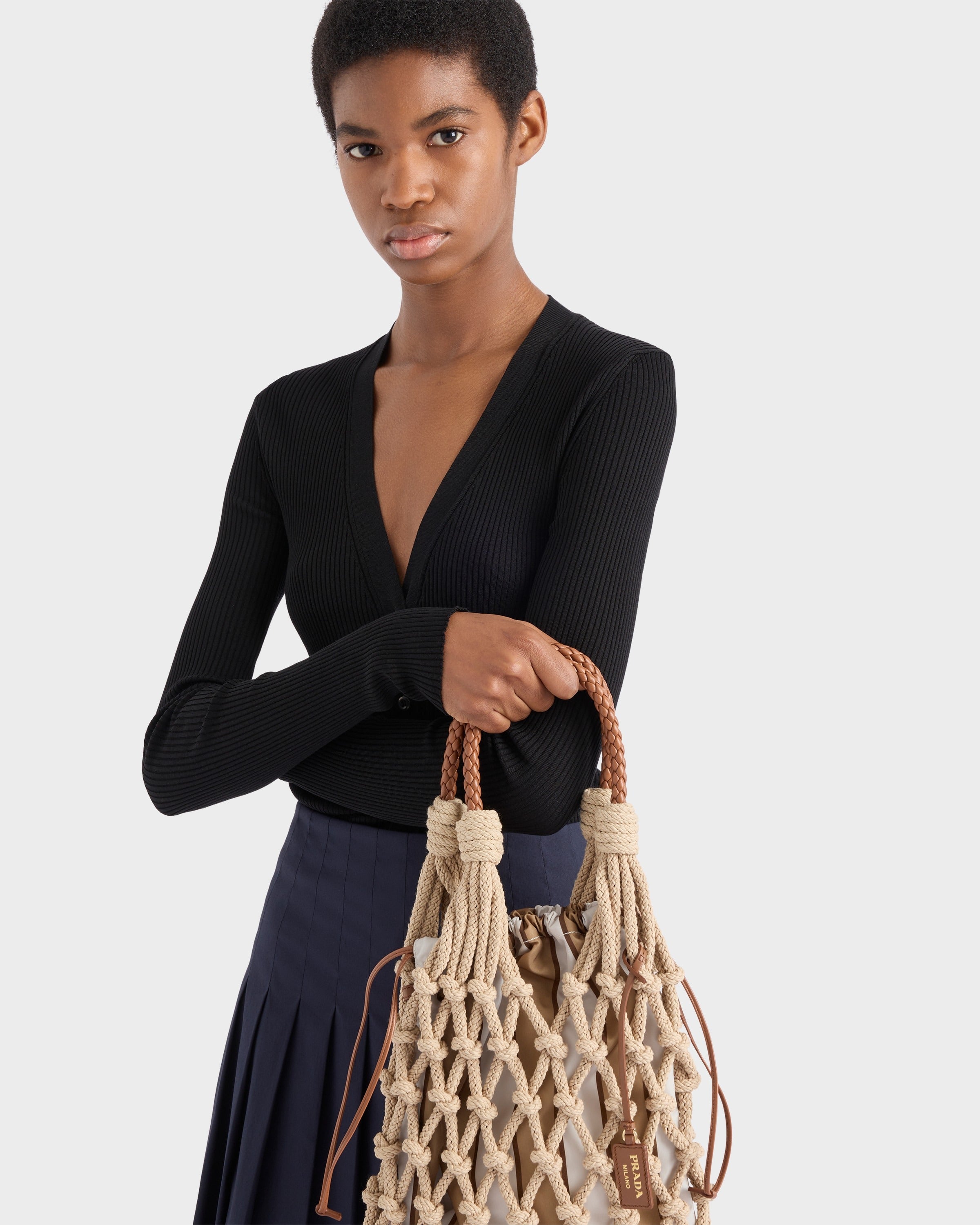 Cotton cardigan Black