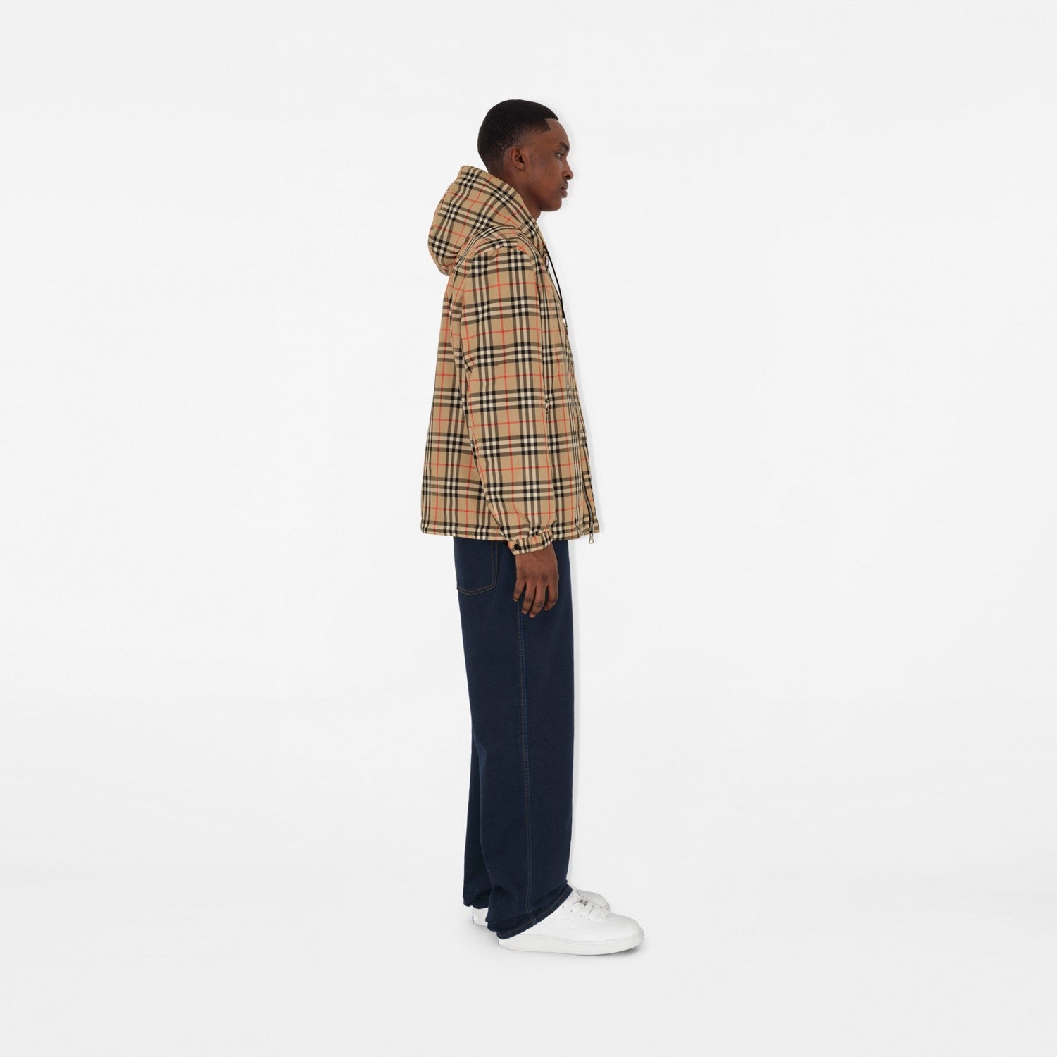 Reversible Check Jacket - Archive beige