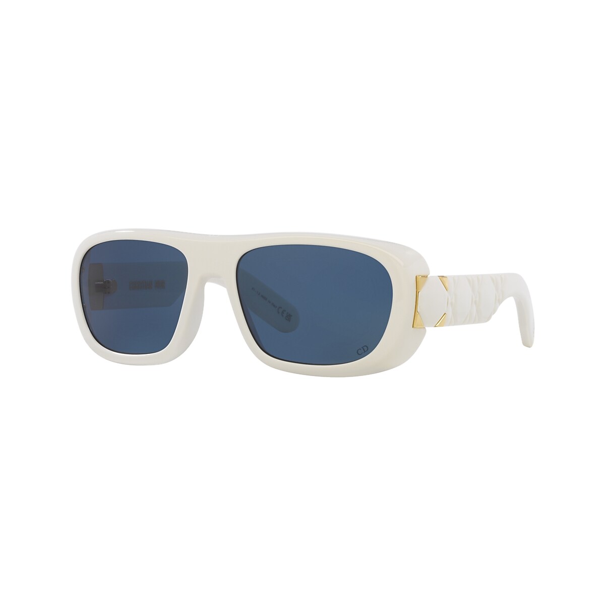 DIOR Lady9522S1I Ivory - Women Luxury Sunglasses, Blue Lens