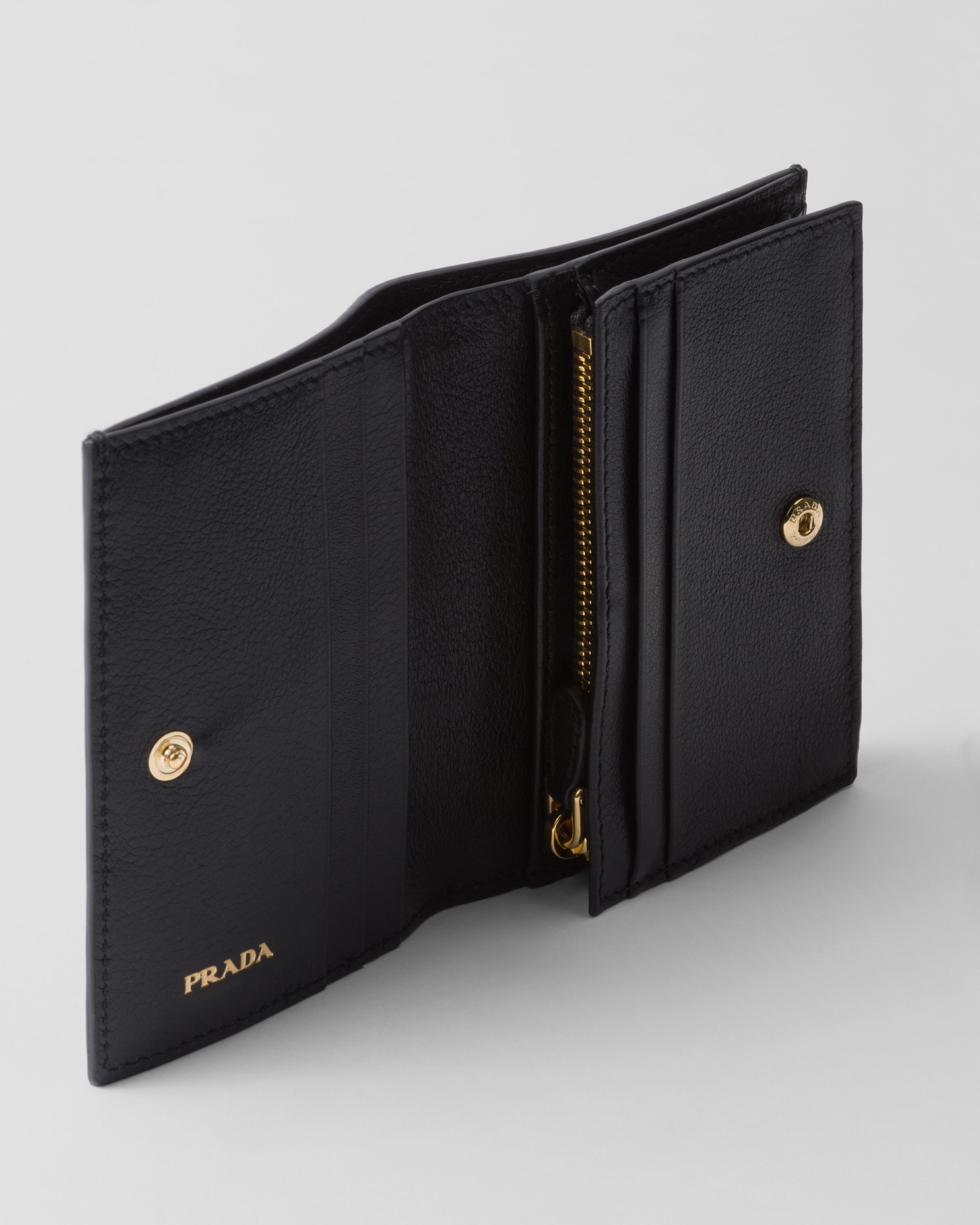Small leather wallet Black