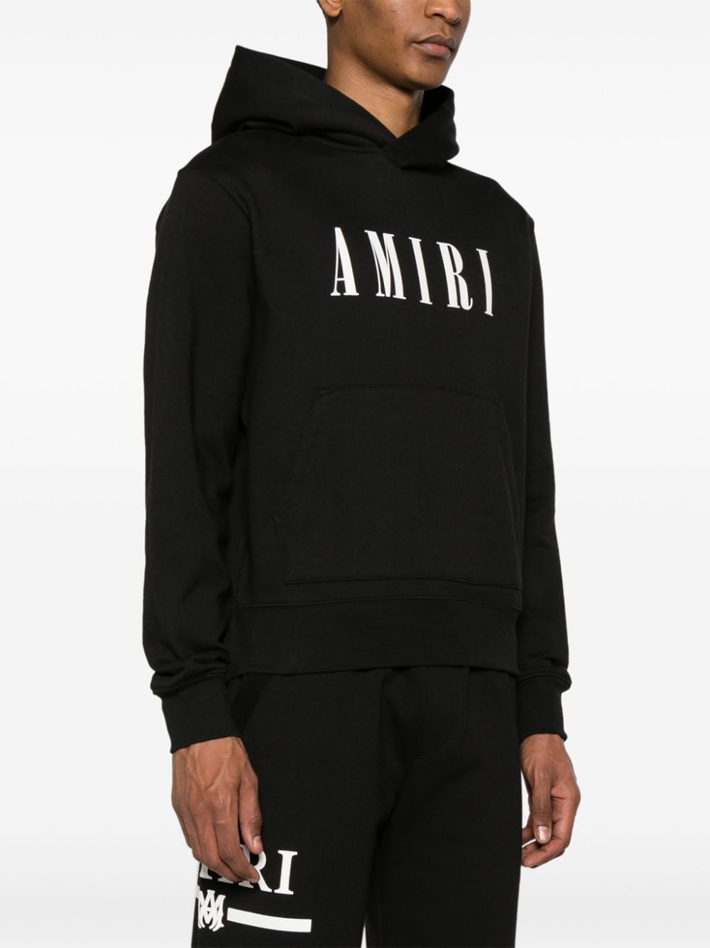 Core logo-print hoodie