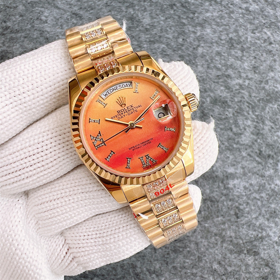 Rolex Day-Date 36mm Golden Diamonds