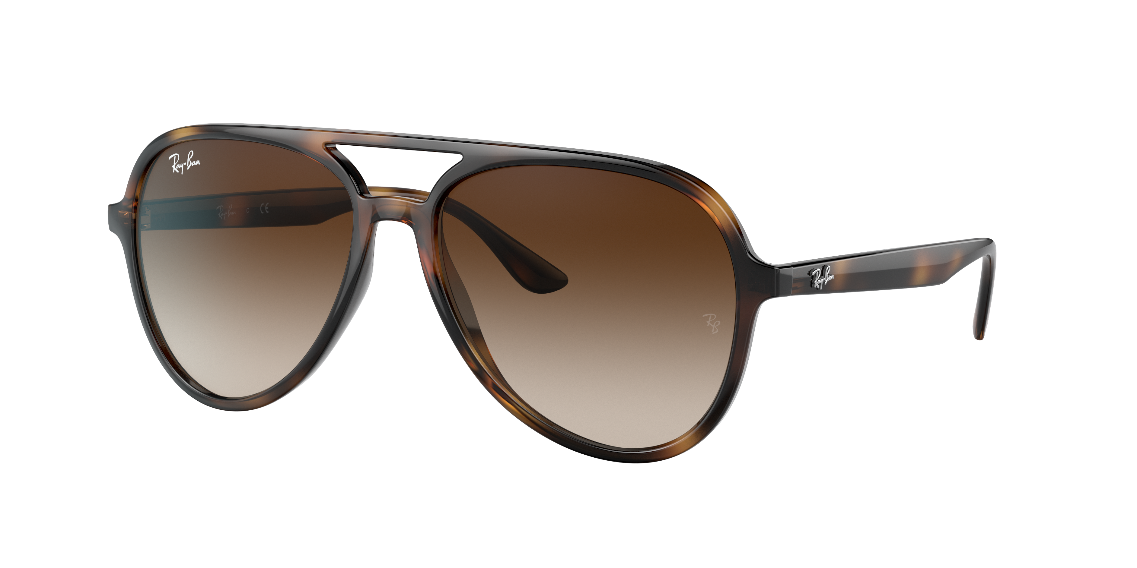RAY-BAN RB4376 Havana - Unisex Sunglasses, Brown Gradient Lens