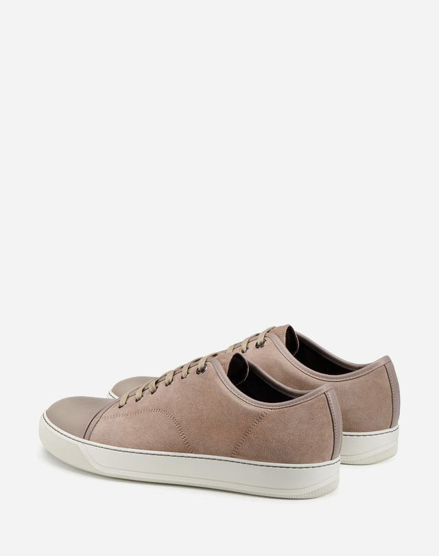 DBB1 SUEDE AND LEATHER SNEAKERS - BEIGE