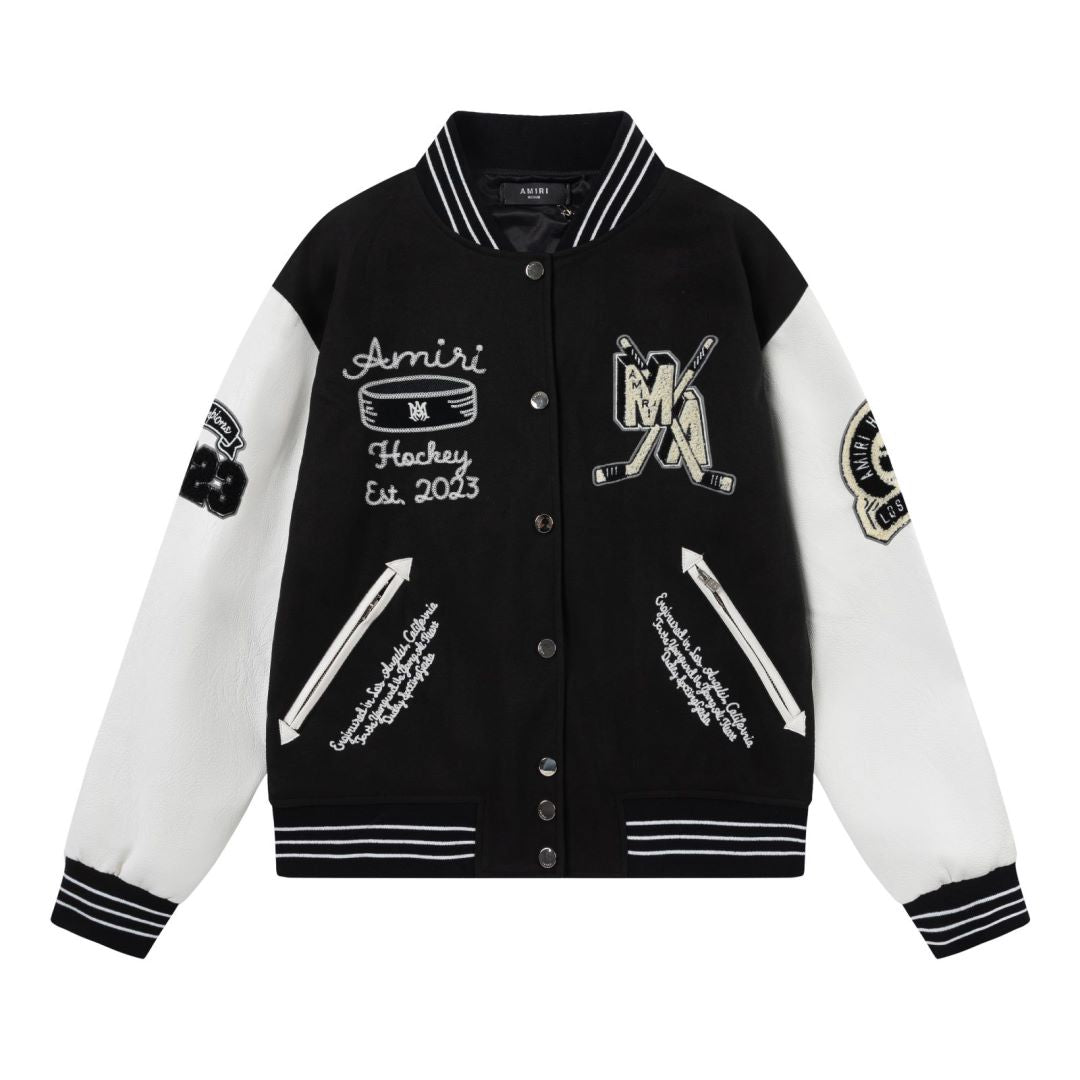 Amiri Baseball Jacket Ice Hockey