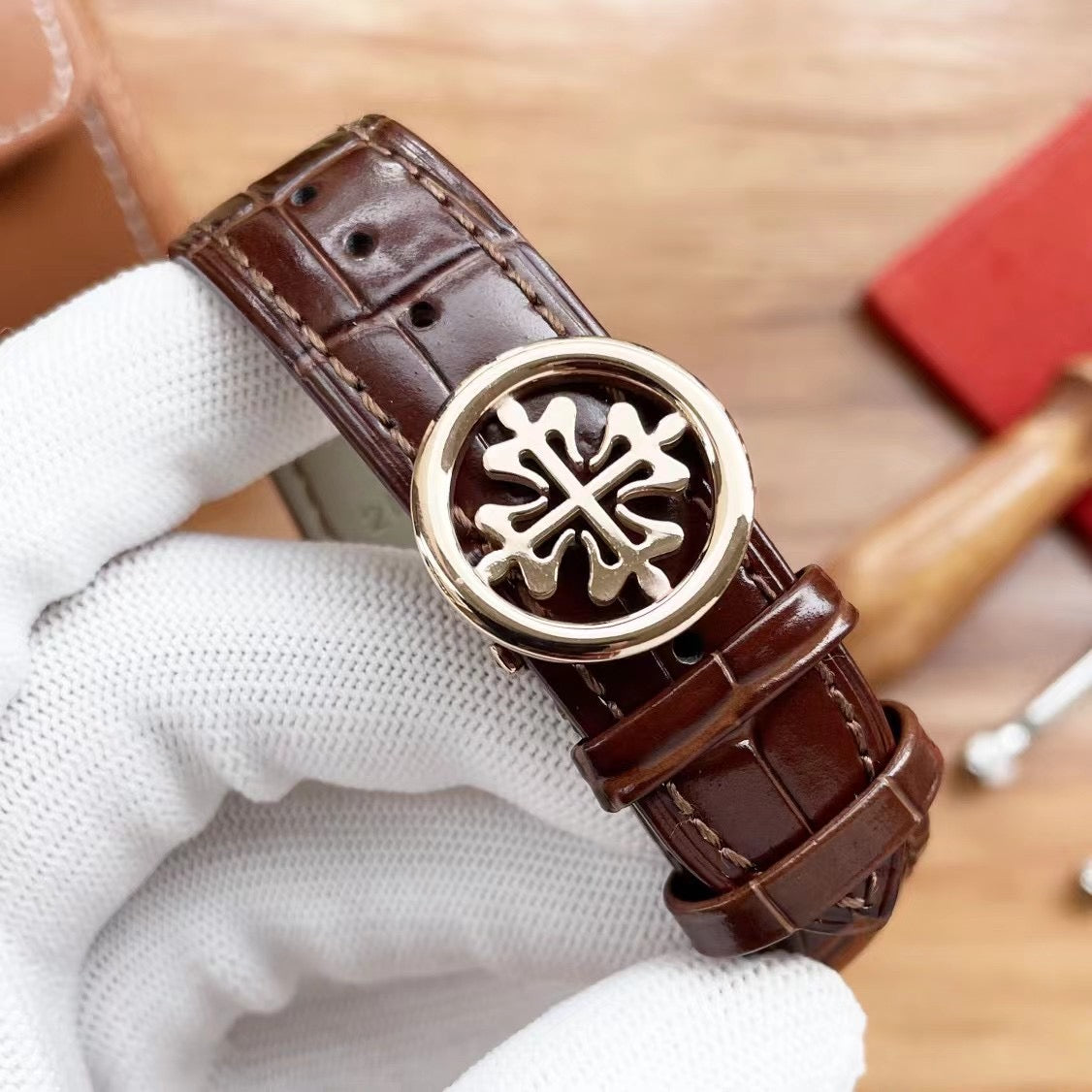 Patek Philippe Complications 40mm Brown Dial Silver