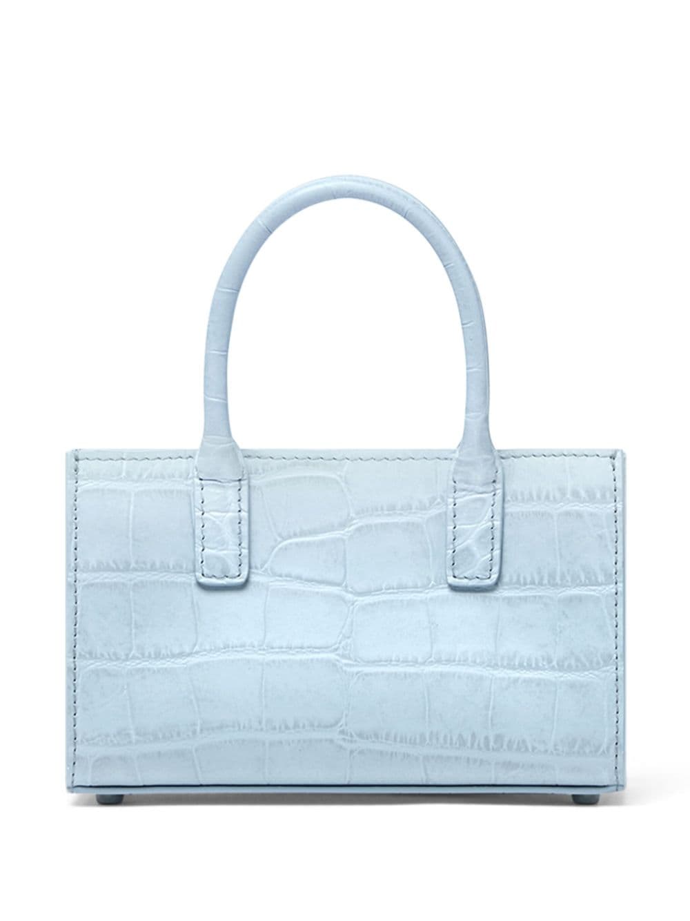 Versace Mini crocodile-embossed Leather Tote Bag