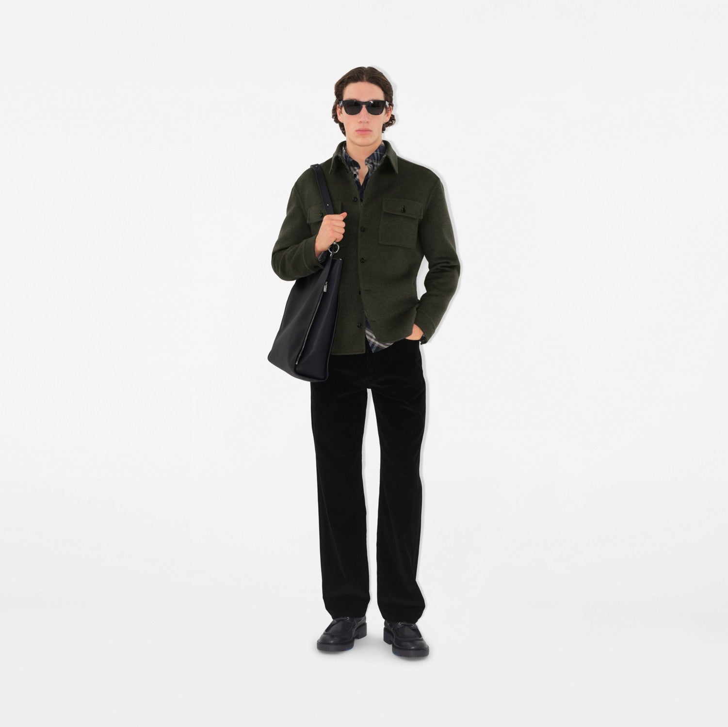 Wool Cashmere Overshirt - Loch/gale