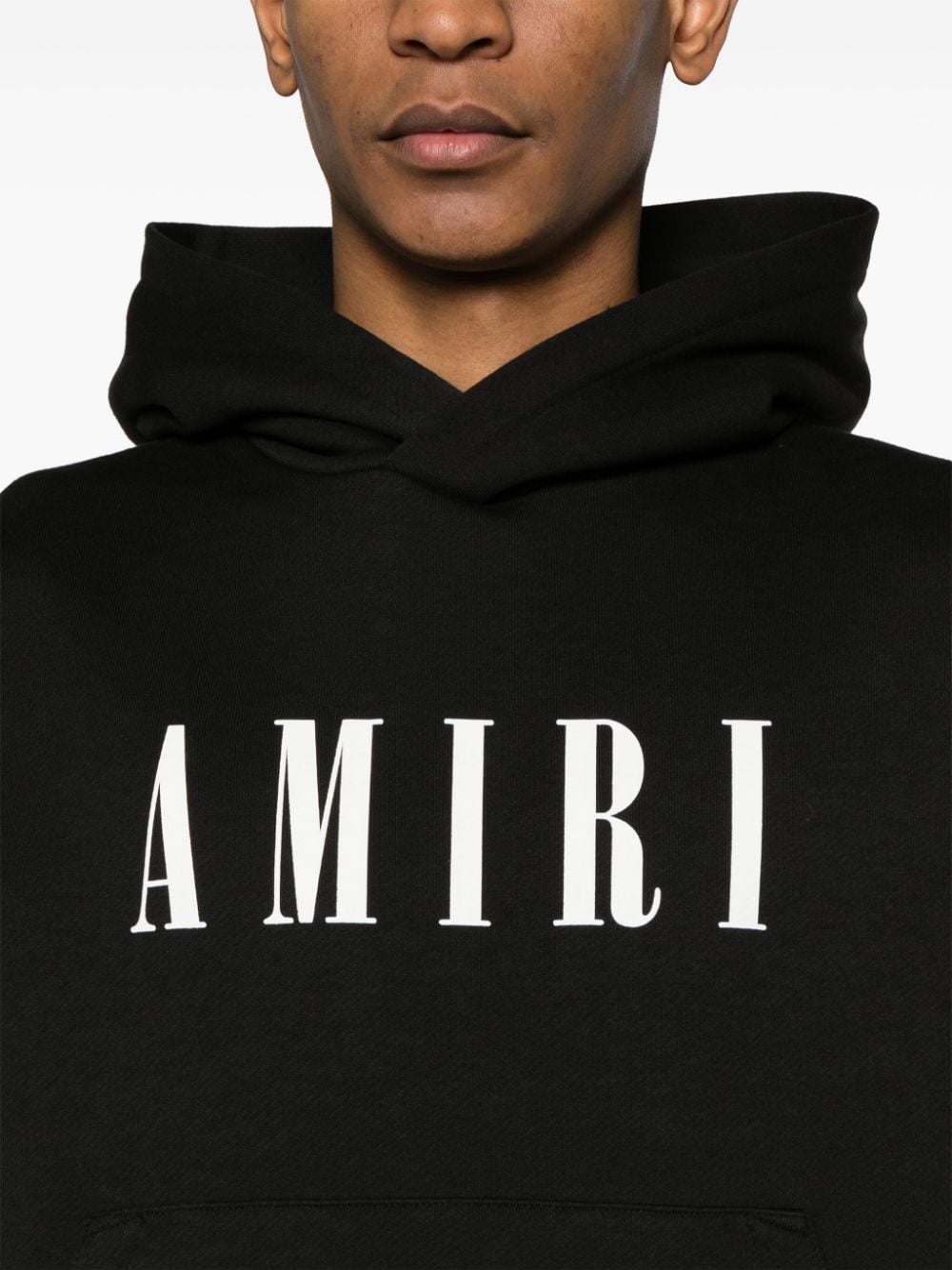 Core logo-print hoodie