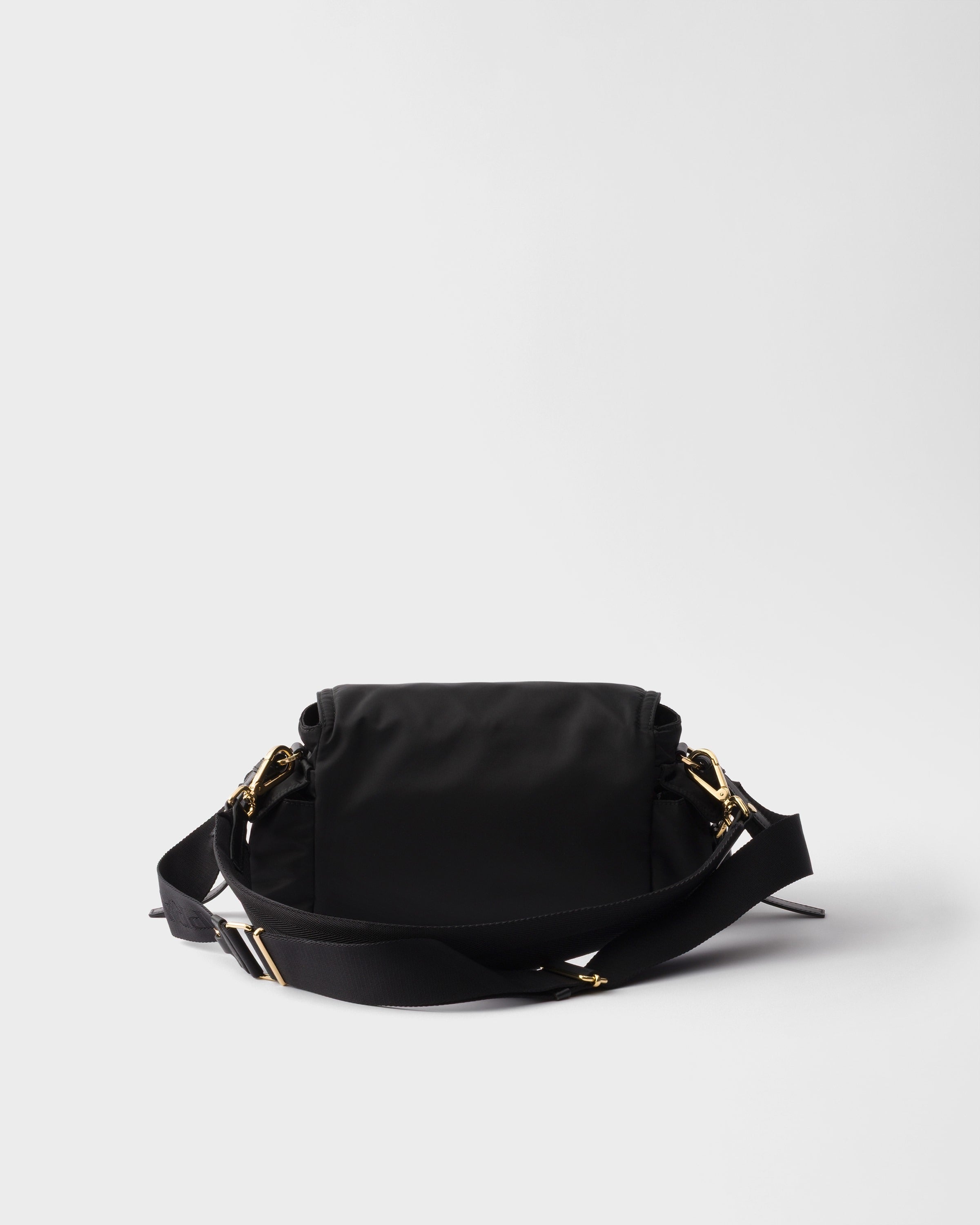 Prada Explore medium Re-Nylon shoulder bag with flap Black