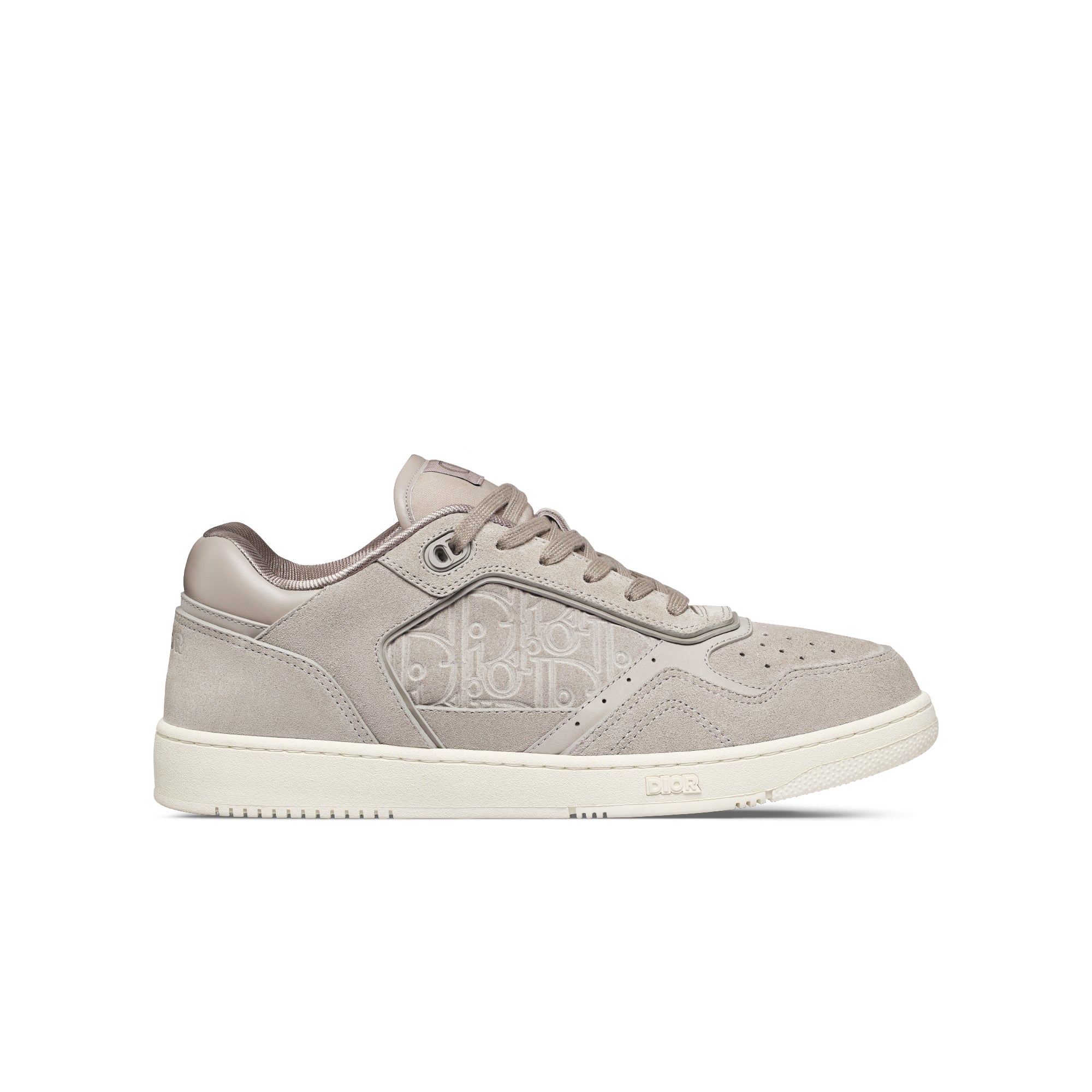 B27 Low-Top Sneaker - Gray Suede and Gray Dior Gravity Suede