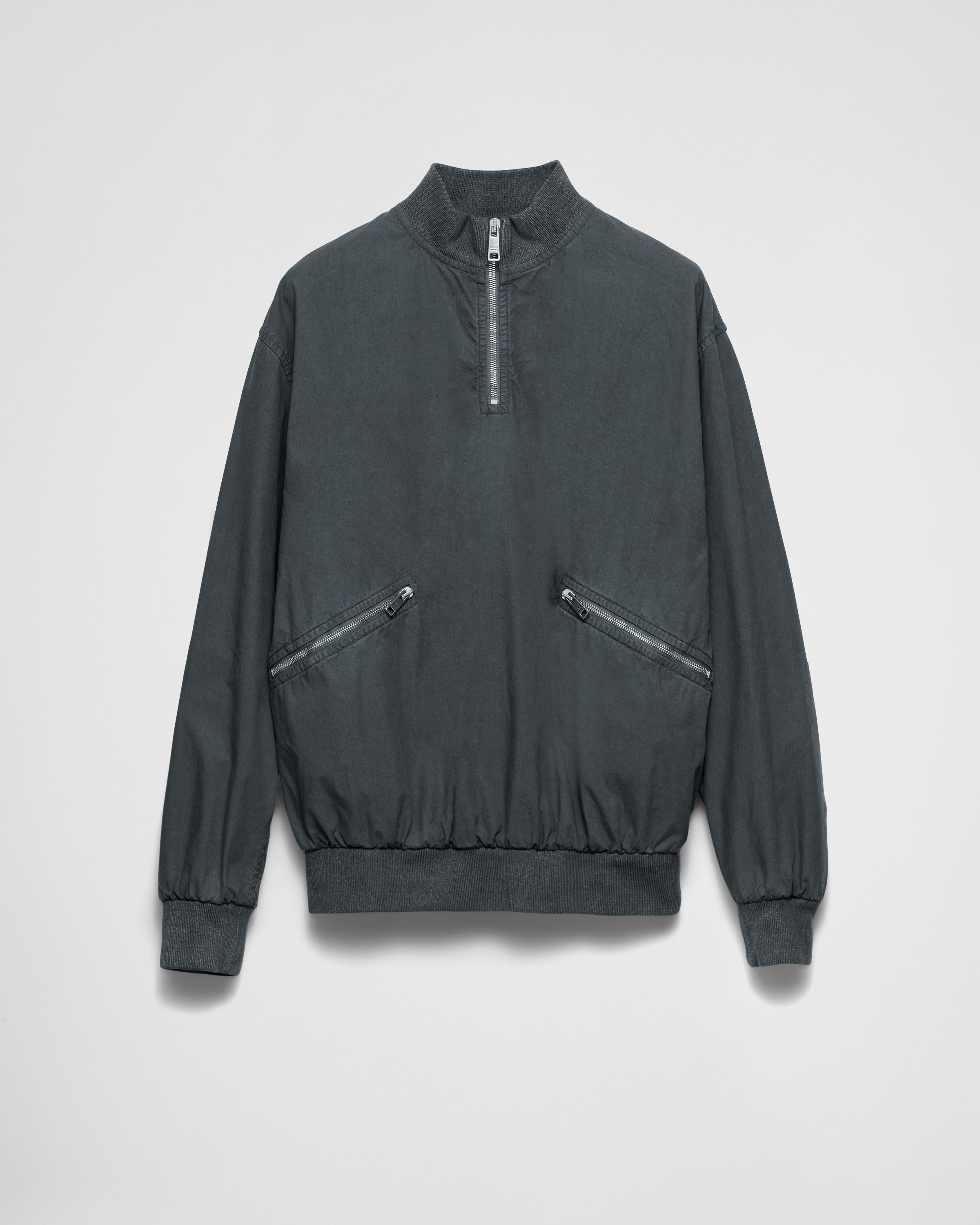 Cotton blouson jacket Lead Gray
