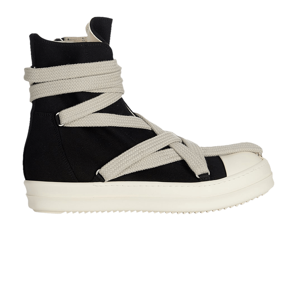 Rick Owens DRKSHDW Hexa High Black Pearl Milk Fat Lace
