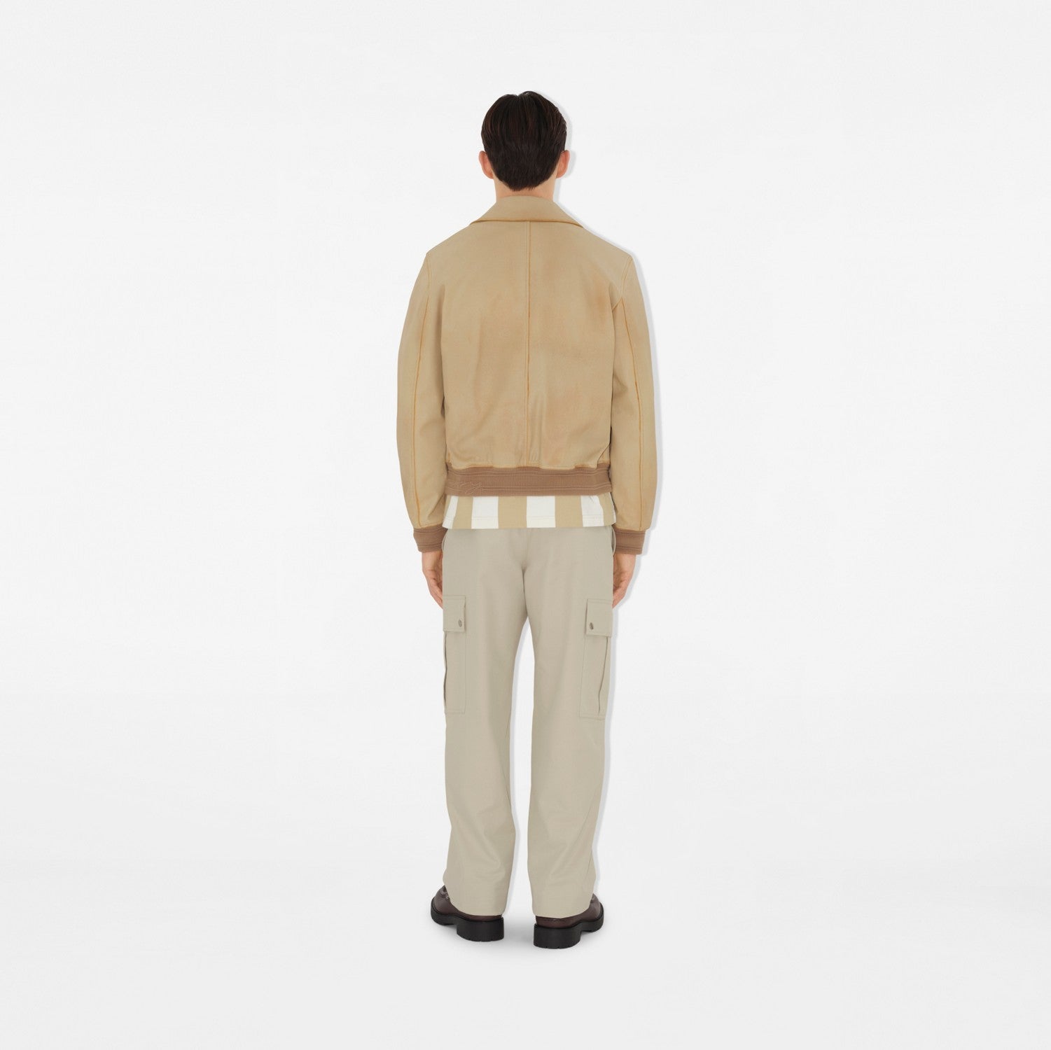 Suede Harrington Jacket - Tan