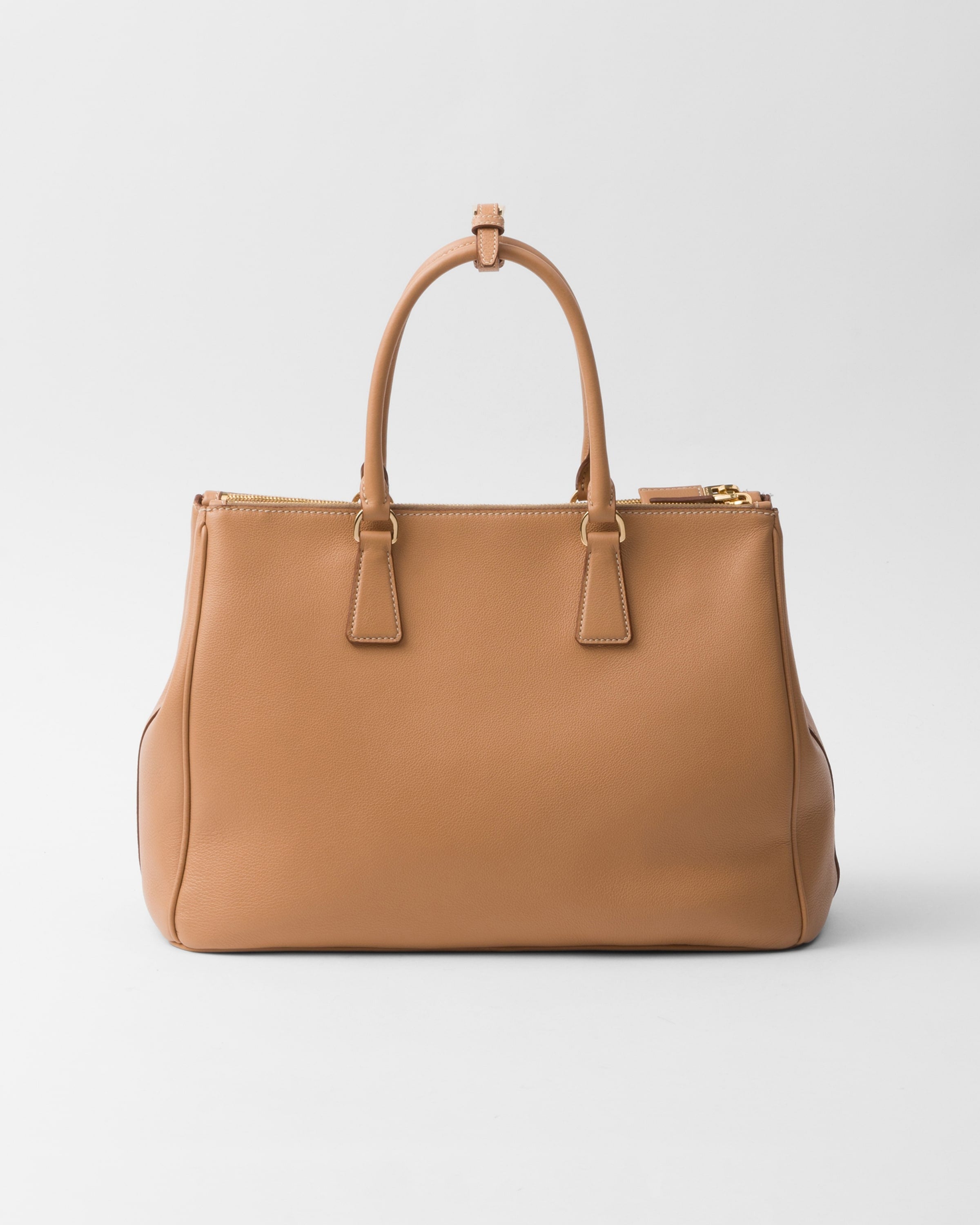 Large Prada Galleria leather bag Natural