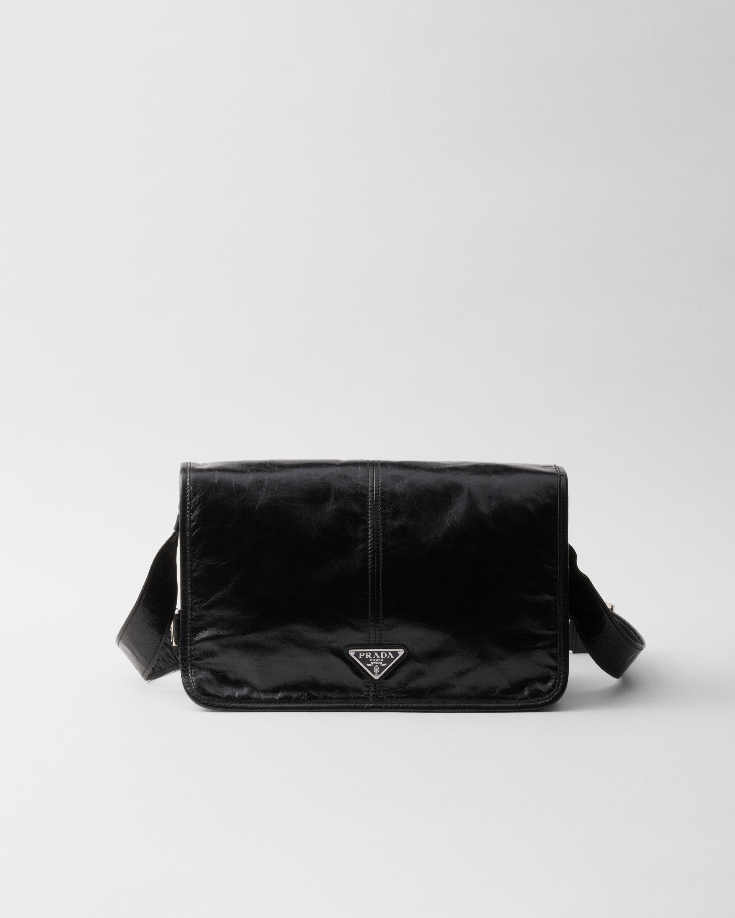 Leather shoulder bag Black