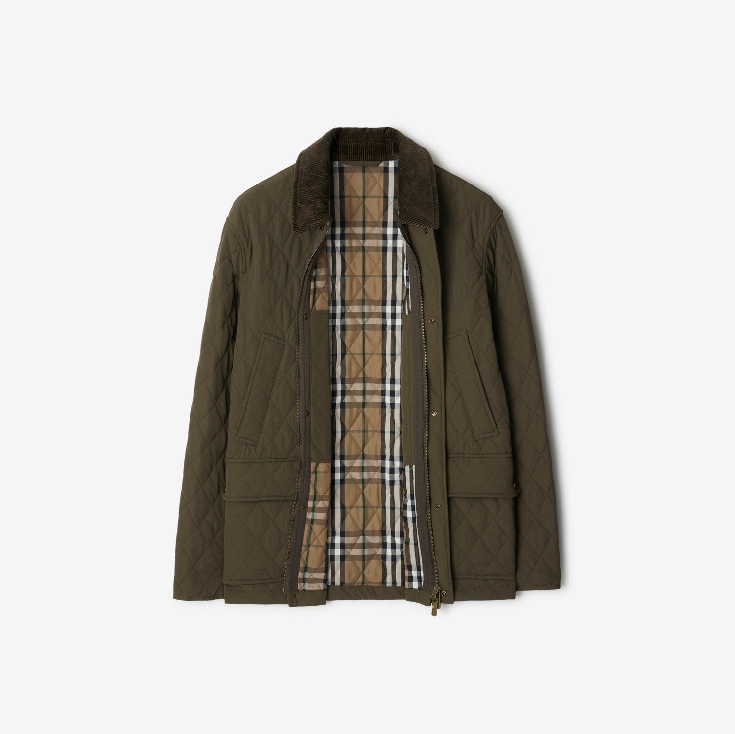 Quilted Nylon Barn Jacket - Loch/linden