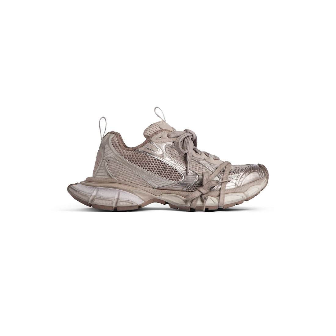 3XL Sneaker in taupe mesh, polyurethane and polyester