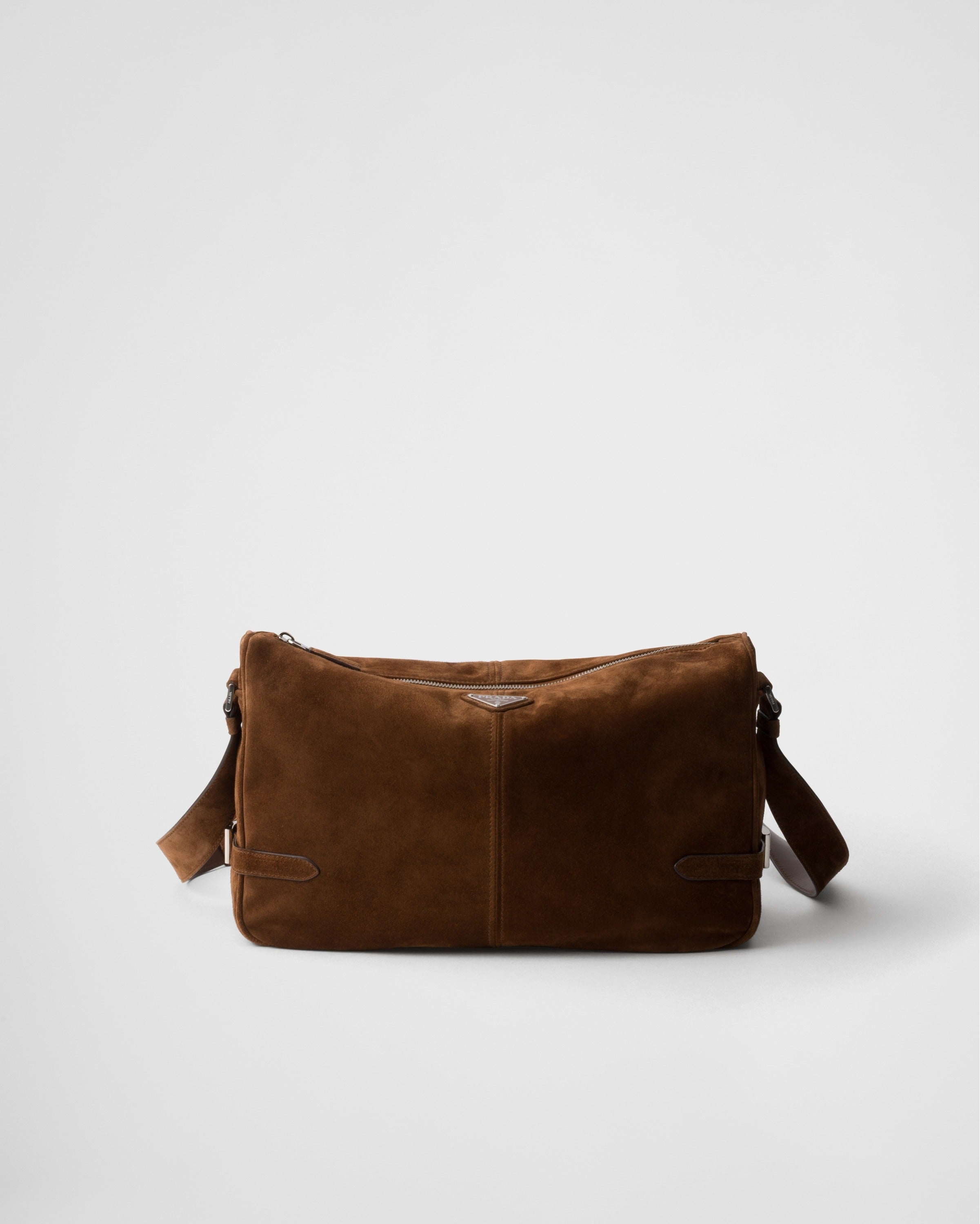Suede shoulder bag Cocoa Brown