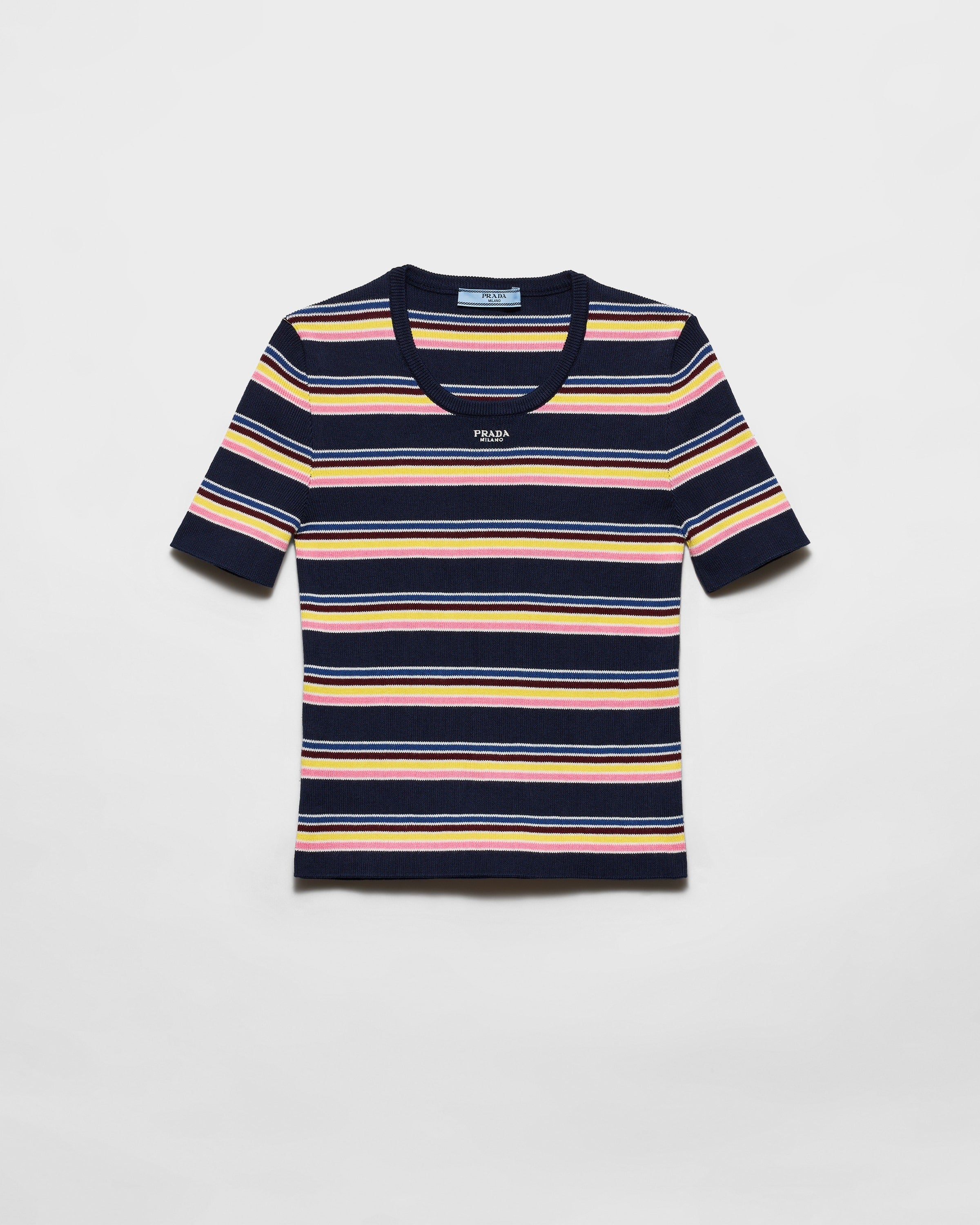 Cotton crew-neck sweater Navy