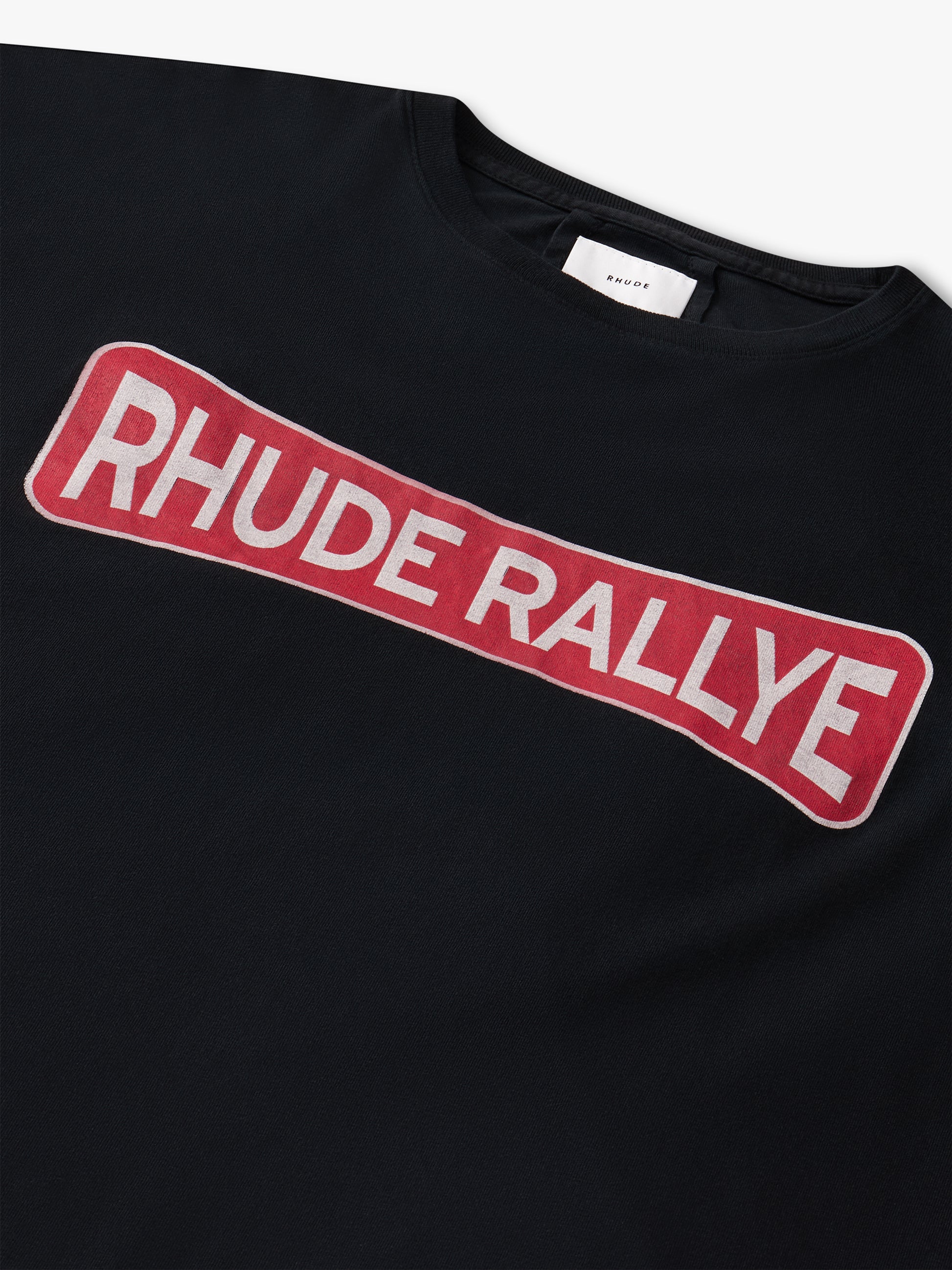 RHUDE RALLYE TEE - VTG BLACK