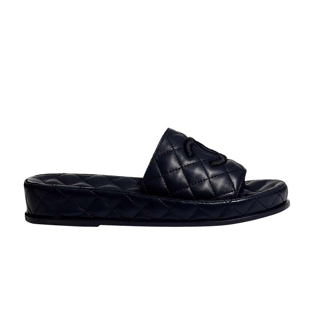 Chanel Lambskin Mules 'Quilted Black'
