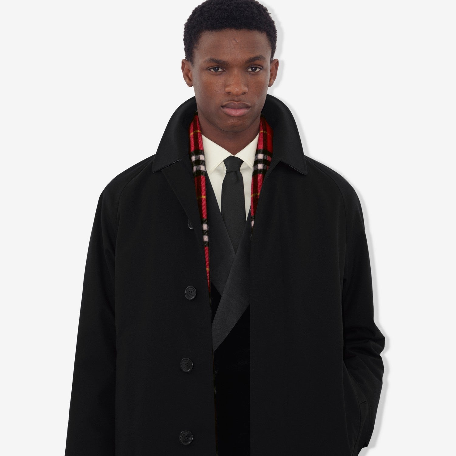 Long Camden Heritage Car Coat - Black