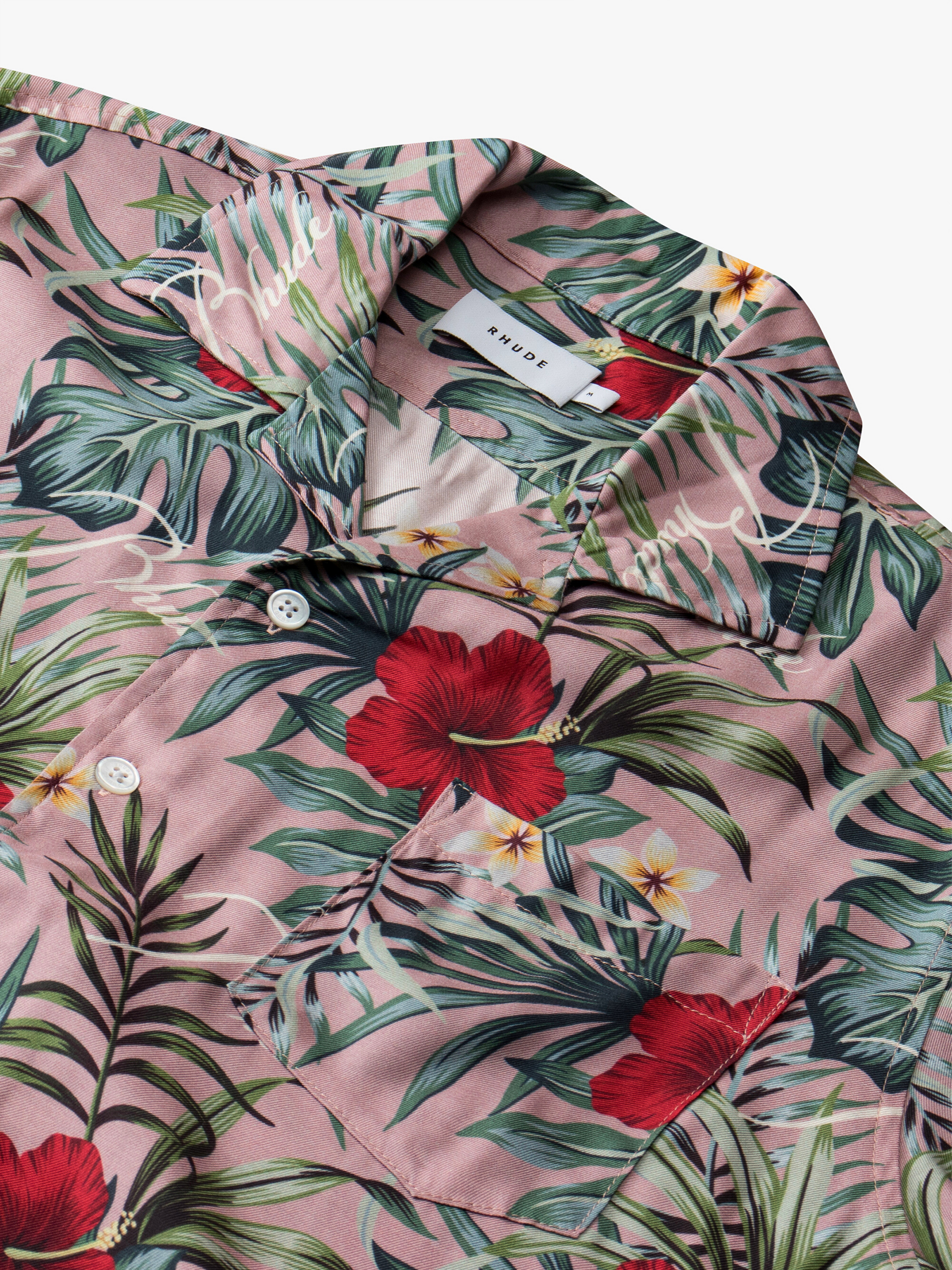 HAWAIIAN LOGO RAYON SHIRT - MAUVE/MULTI