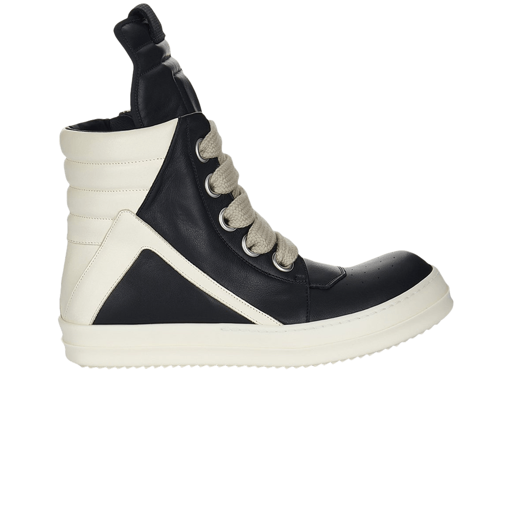Rick Owens Lido Jumbo Laced Geobasket High 'Black Milk'