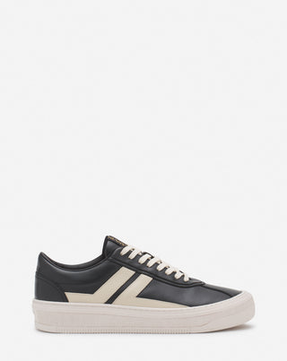 LEATHER CASH SNEAKERS LANVIN X FUTURE FOR MEN - DARK GREY/BEIGE