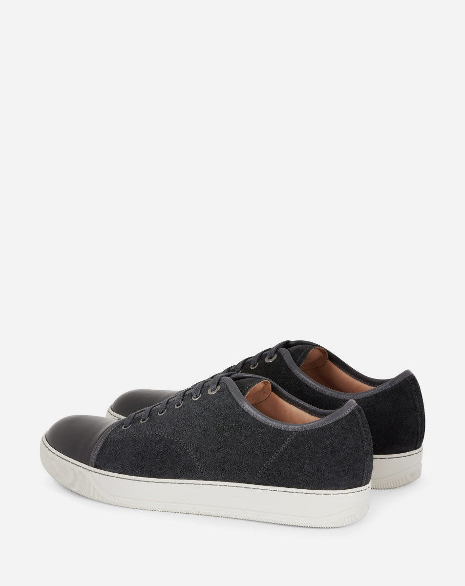 DBB1 SUEDE AND PATENT LEATHER SNEAKERS - GREY