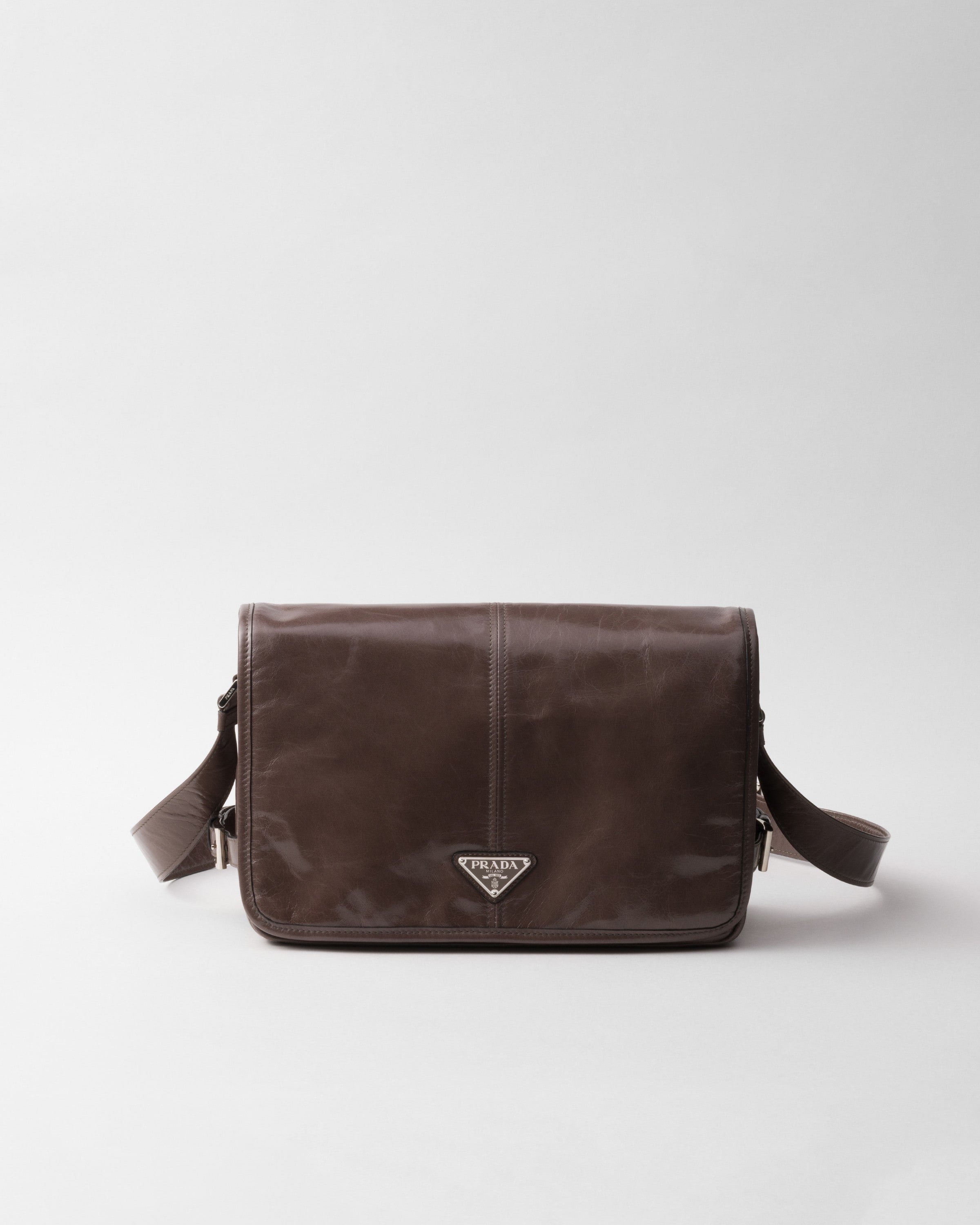Leather shoulder bag Bamboo/Cork beige