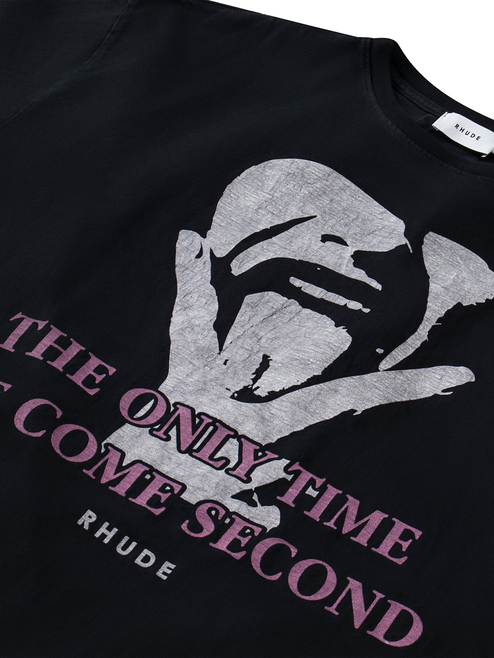 COME SECOND TEE - VTG BLACK