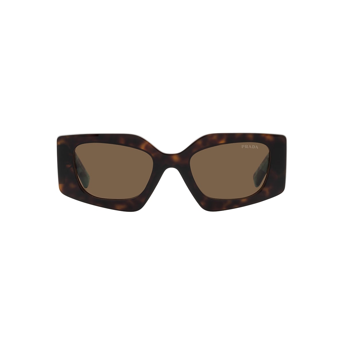 PRADA PR 15YS Tortoise - Women Luxury Sunglasses, Dark Brown Lens