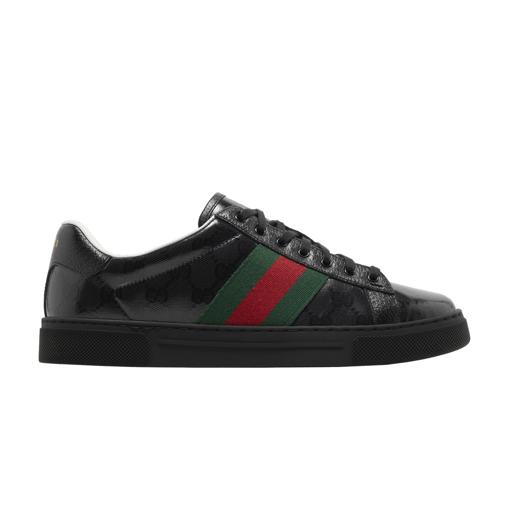 Gucci Ace GG Crystal Canvas Black