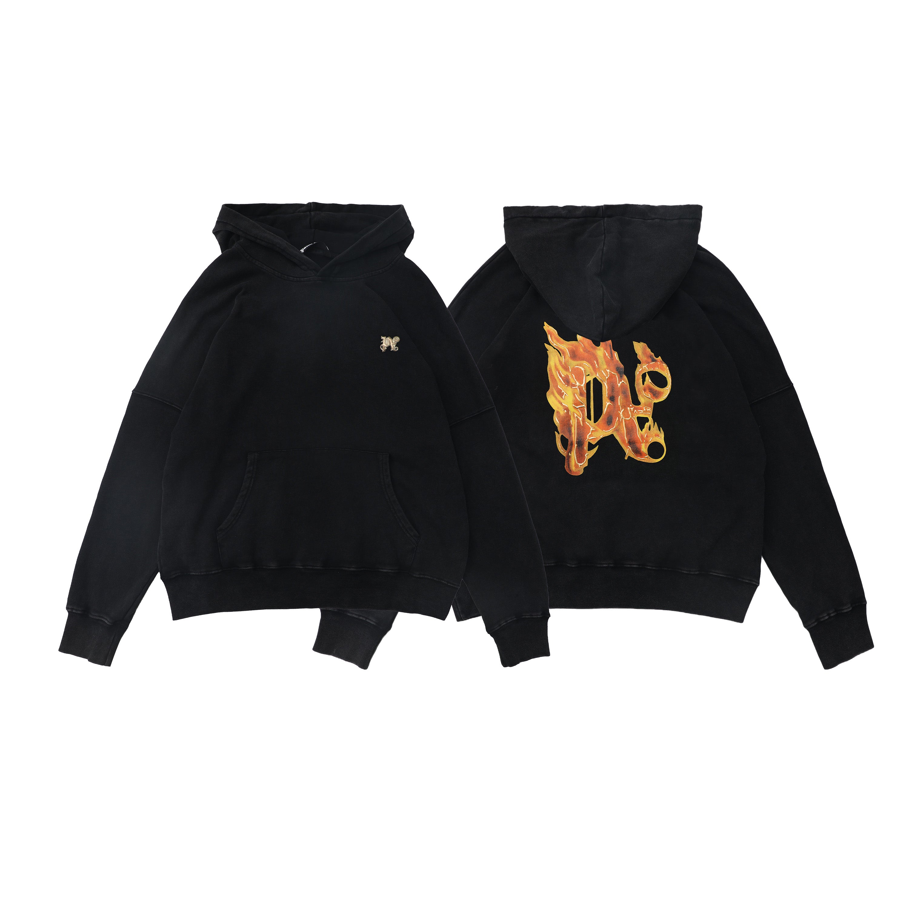 Palm Angels Hoodie Burning Monogram