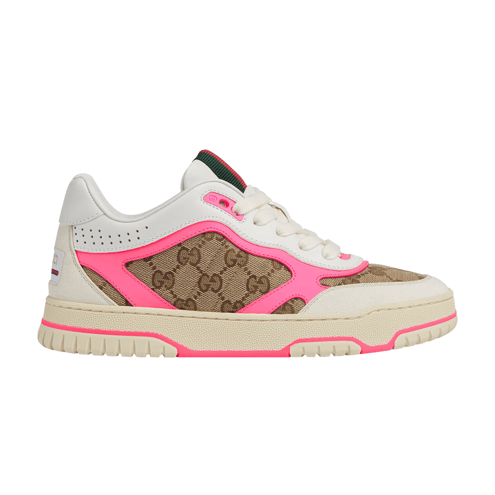 Gucci Wmns Re-Web Sneaker 'GG Canvas - Beige Fuchsia'