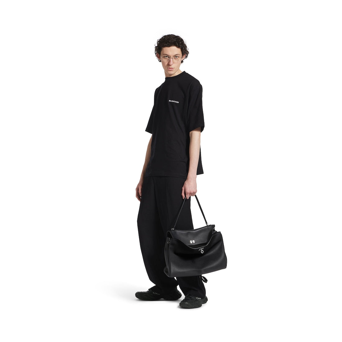 Men's Logo T-shirt Medium Fit in Black