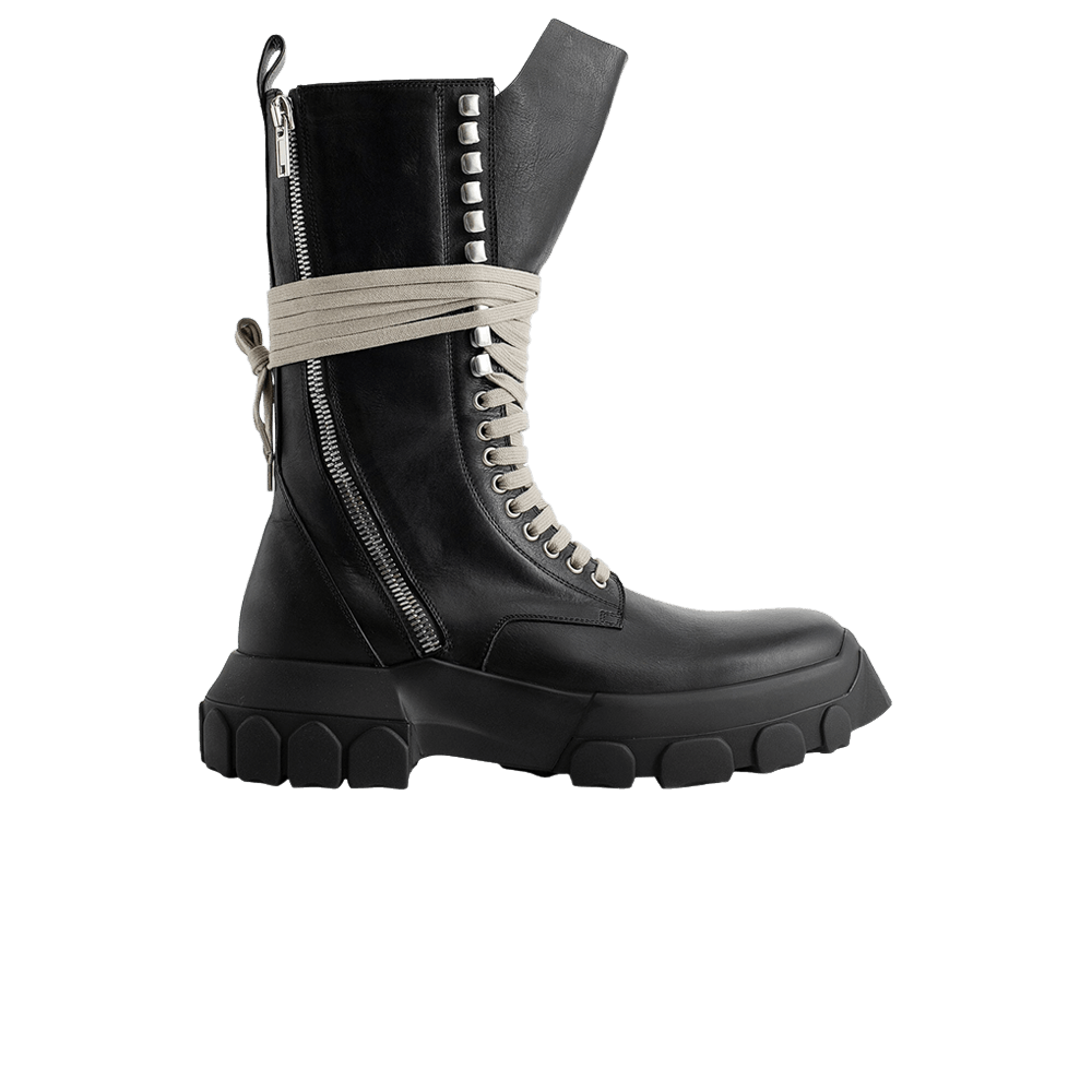 Rick Owens Lido Jumbo Laced Lace-Up Bozo Boot 'Black'