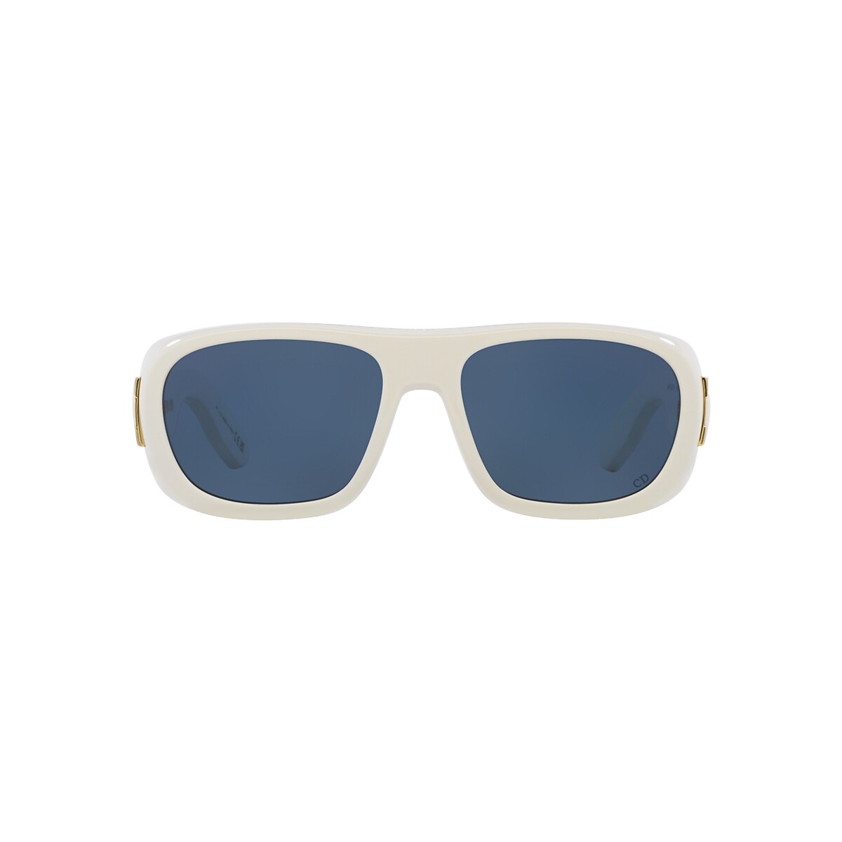 DIOR Lady9522S1I Ivory - Women Luxury Sunglasses, Blue Lens