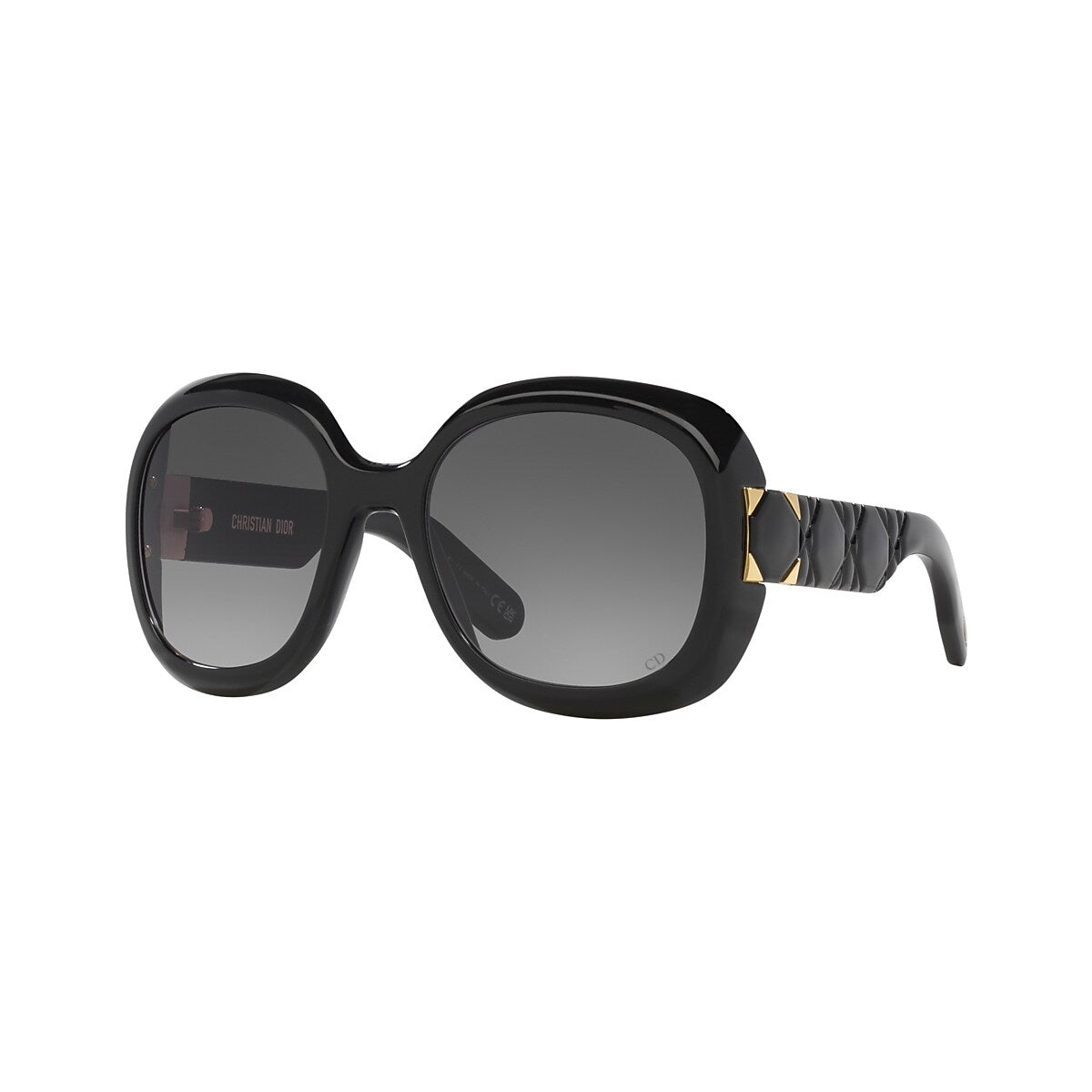 DIOR Lady 9522 R2I Black - Women Luxury Sunglasses, Smoke Lens