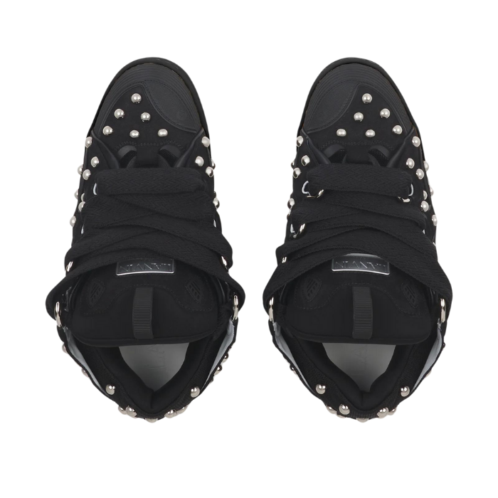 Lanvin Studded Leather Curb Black