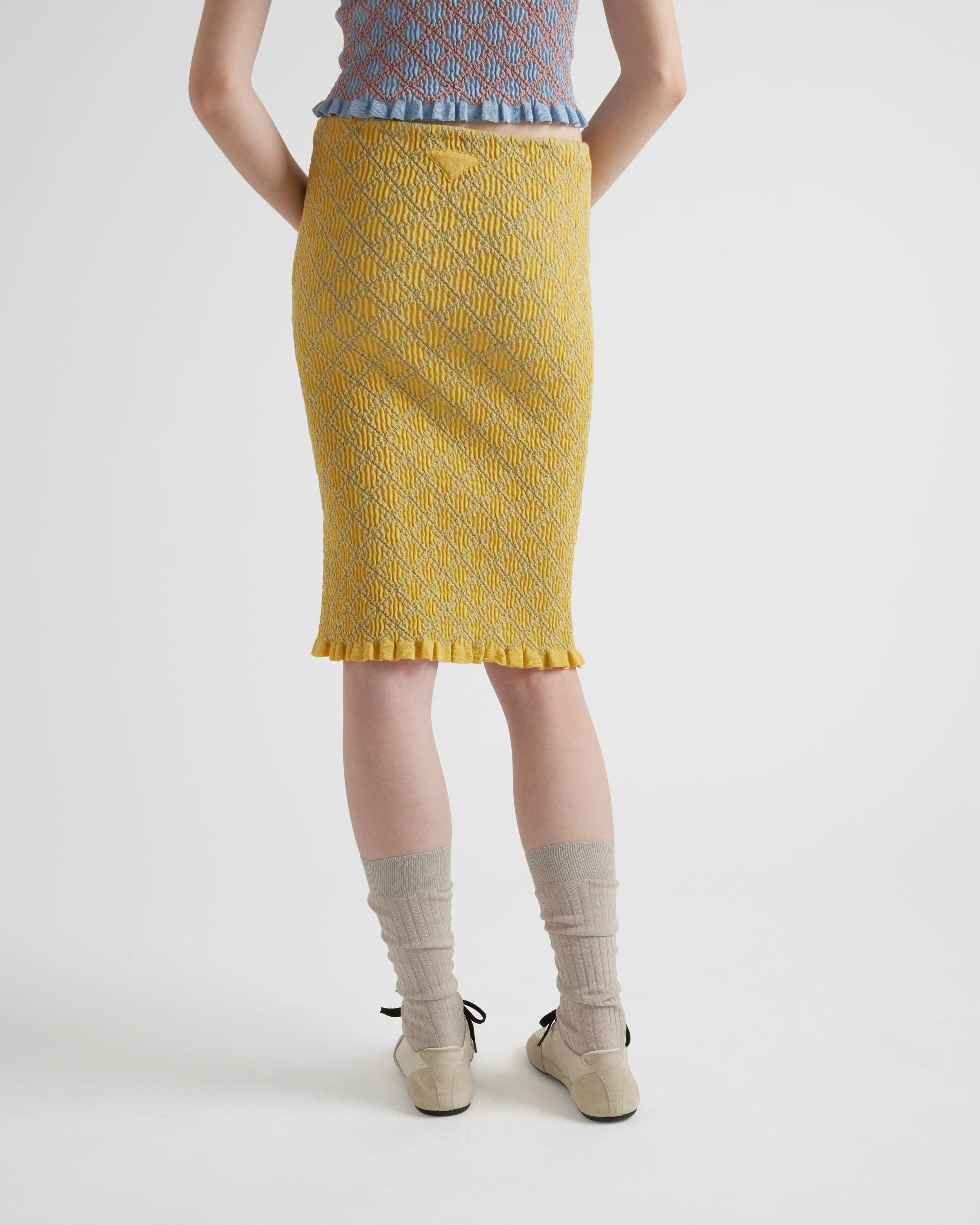 Cotton skirt Yellow