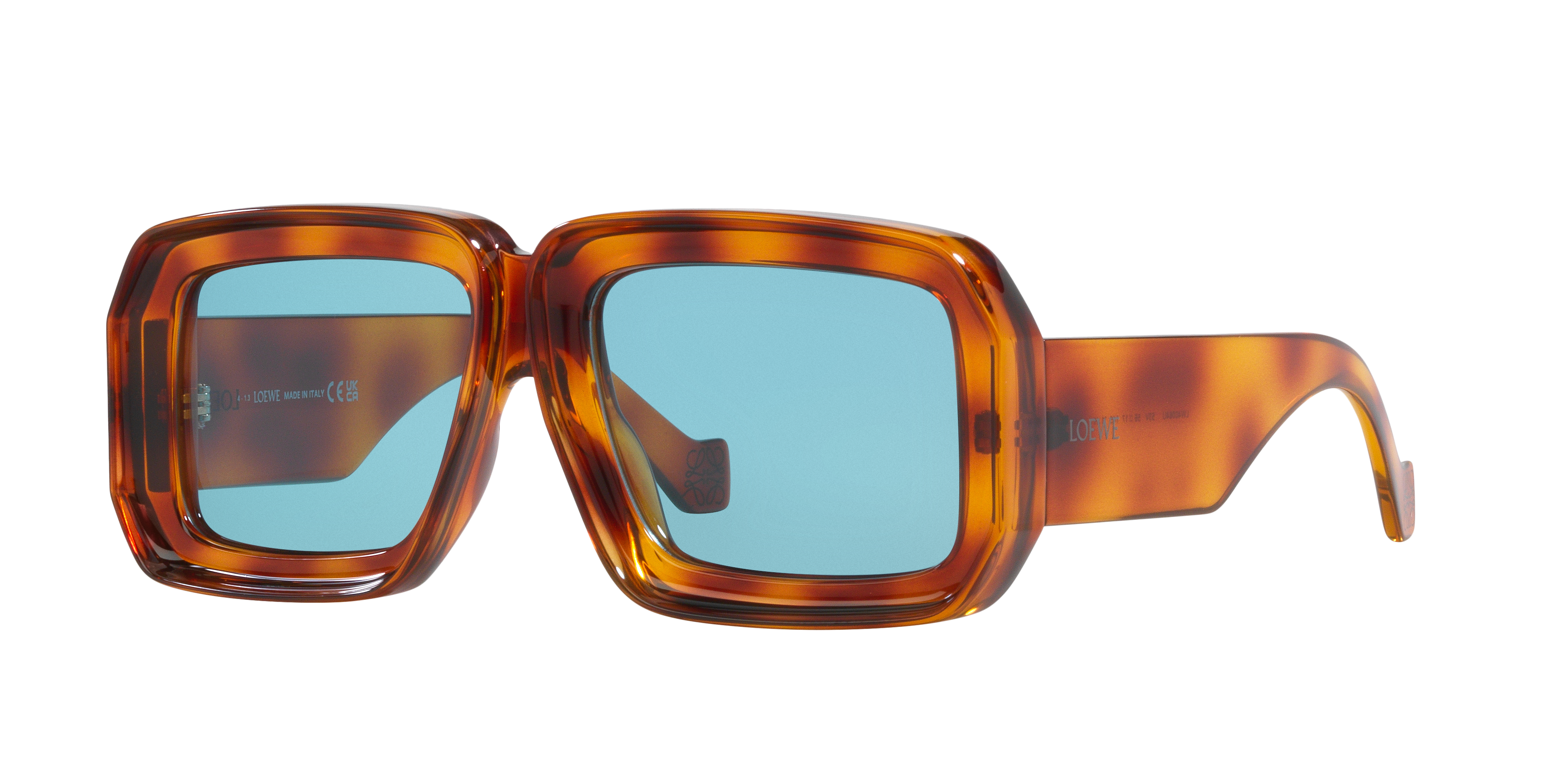 LOEWE Paulas Ibiza LW40064U Tortoise - Unisex Sunglasses, Blue Lens
