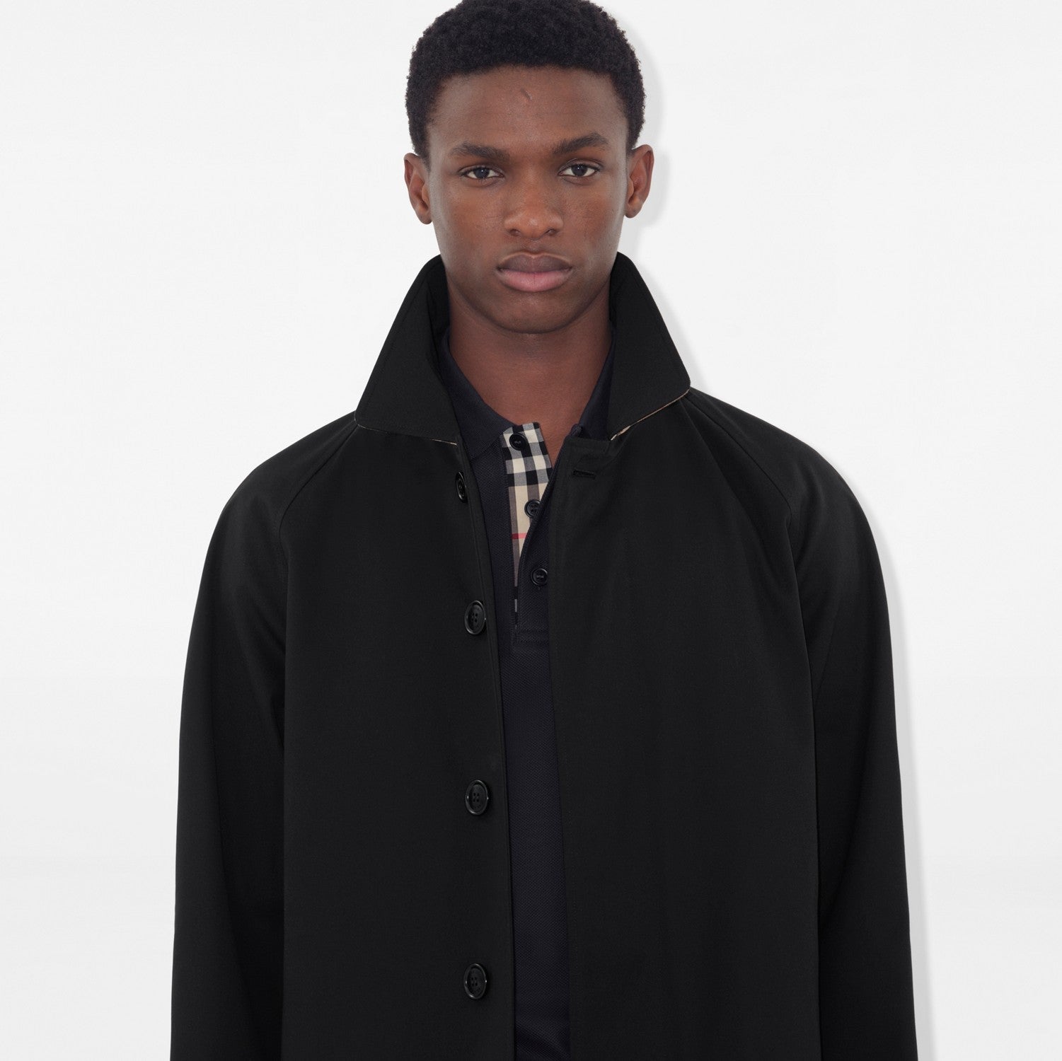 Mid-length Camden Heritage Car Coat - Black