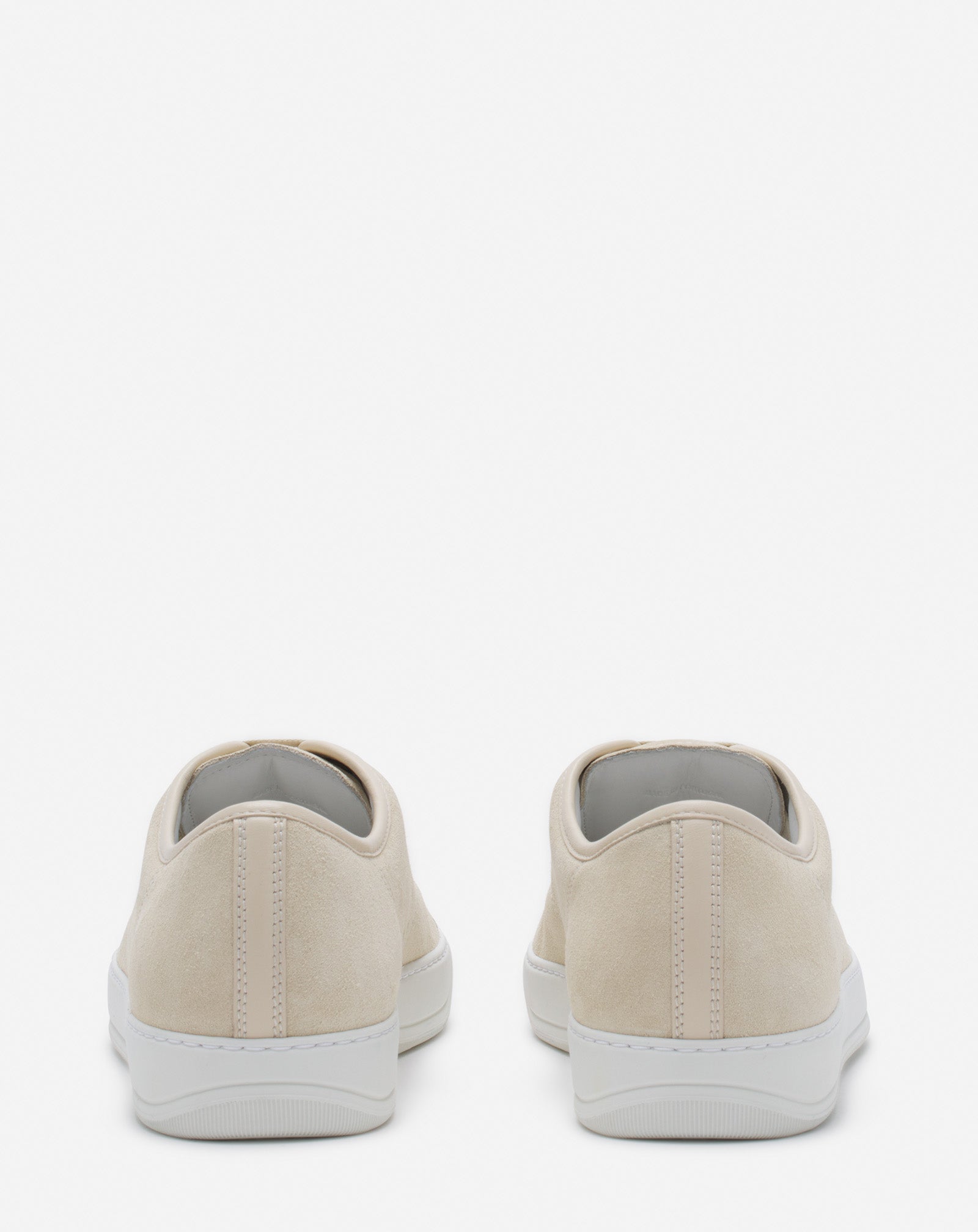 DBB1 LEATHER AND SUEDE SNEAKERS - VANILLE