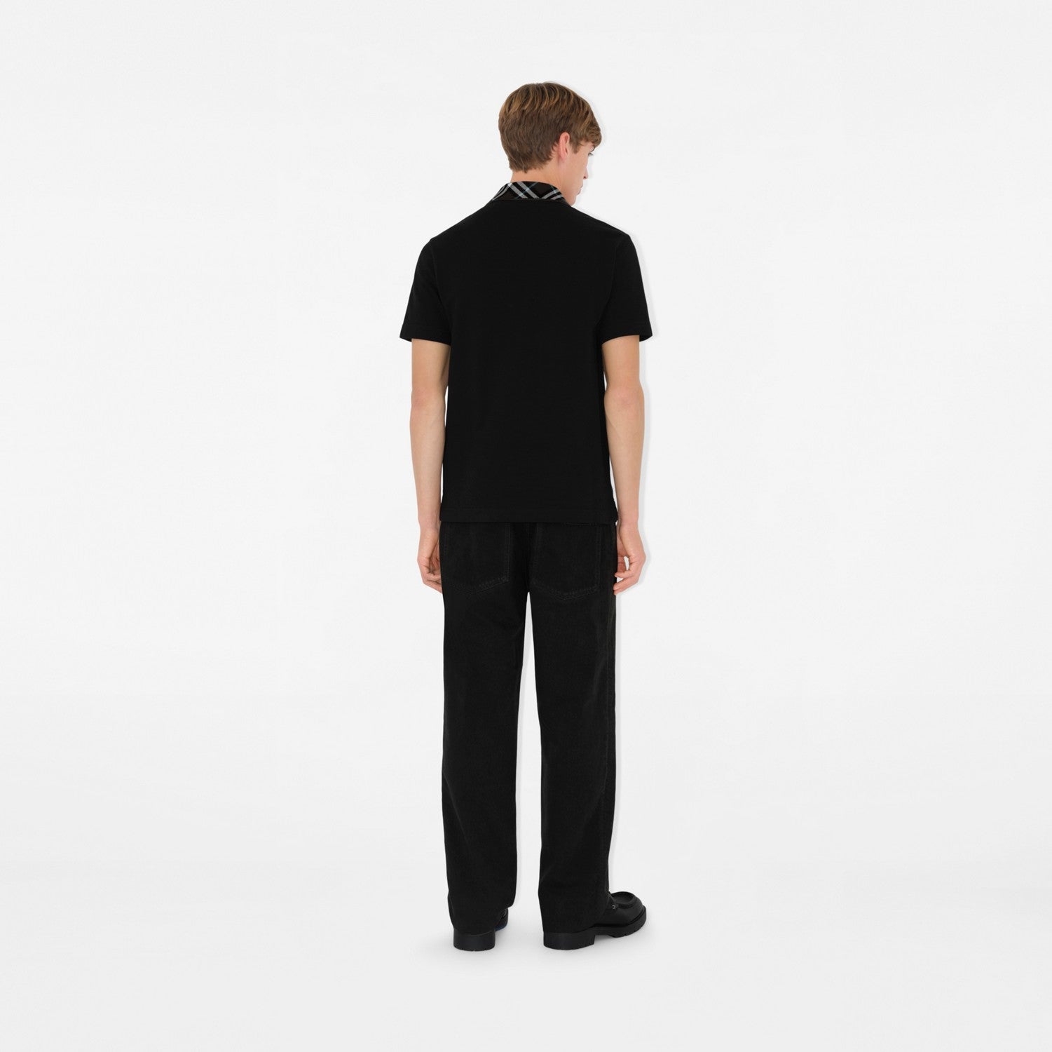 Cotton Polo Shirt - Black