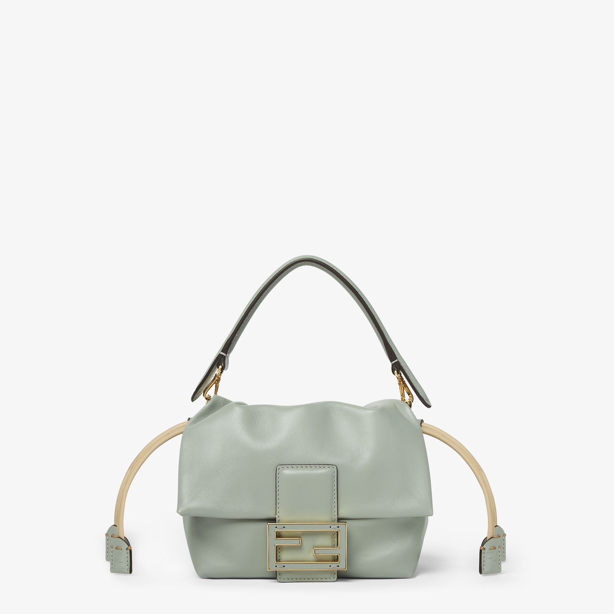 Mamma Baguette Small Matcha green nappa leather mini-bag